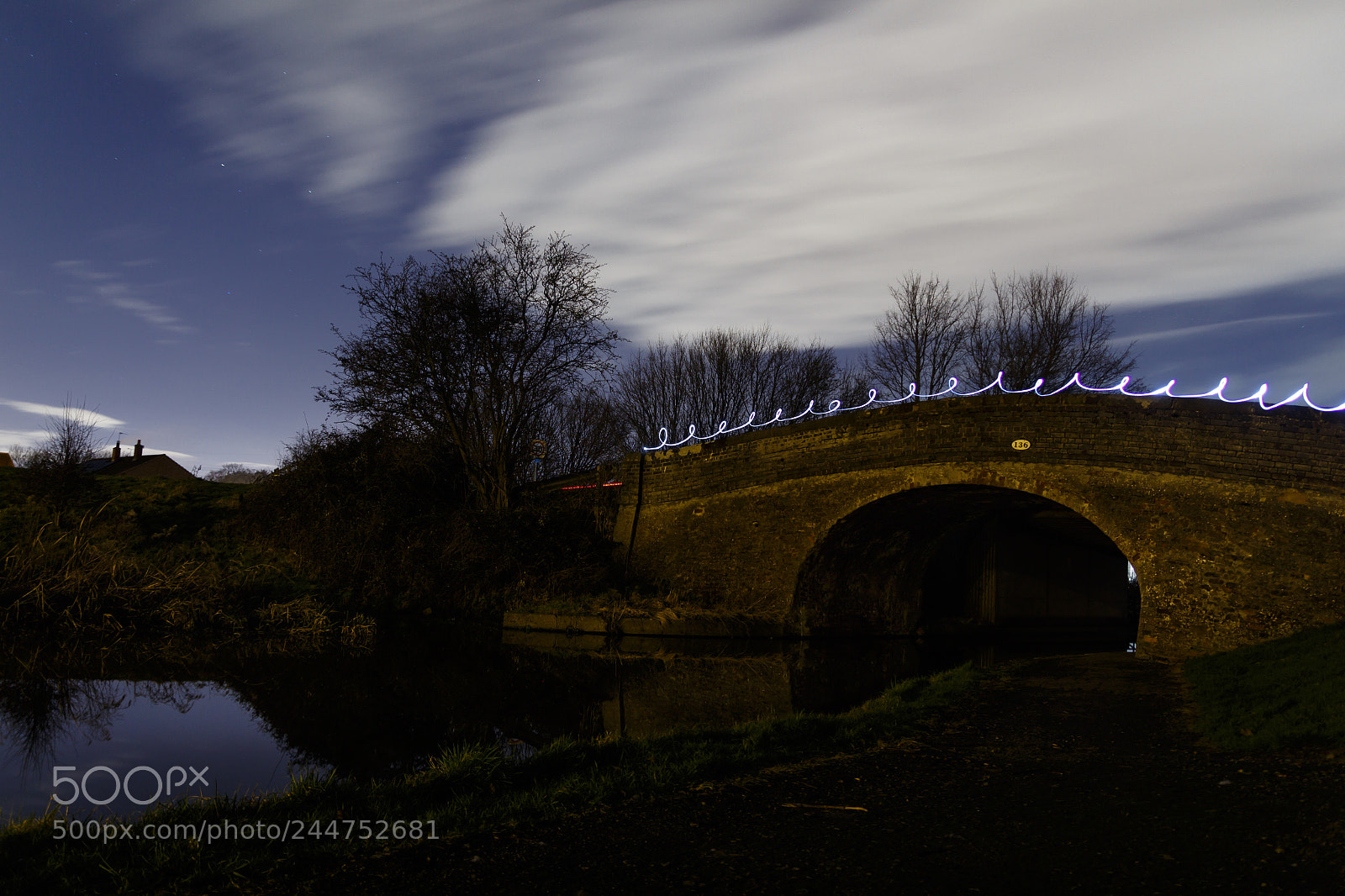 Canon EOS 650D (EOS Rebel T4i / EOS Kiss X6i) sample photo. Bridge 136 - light painting (33/365) photography