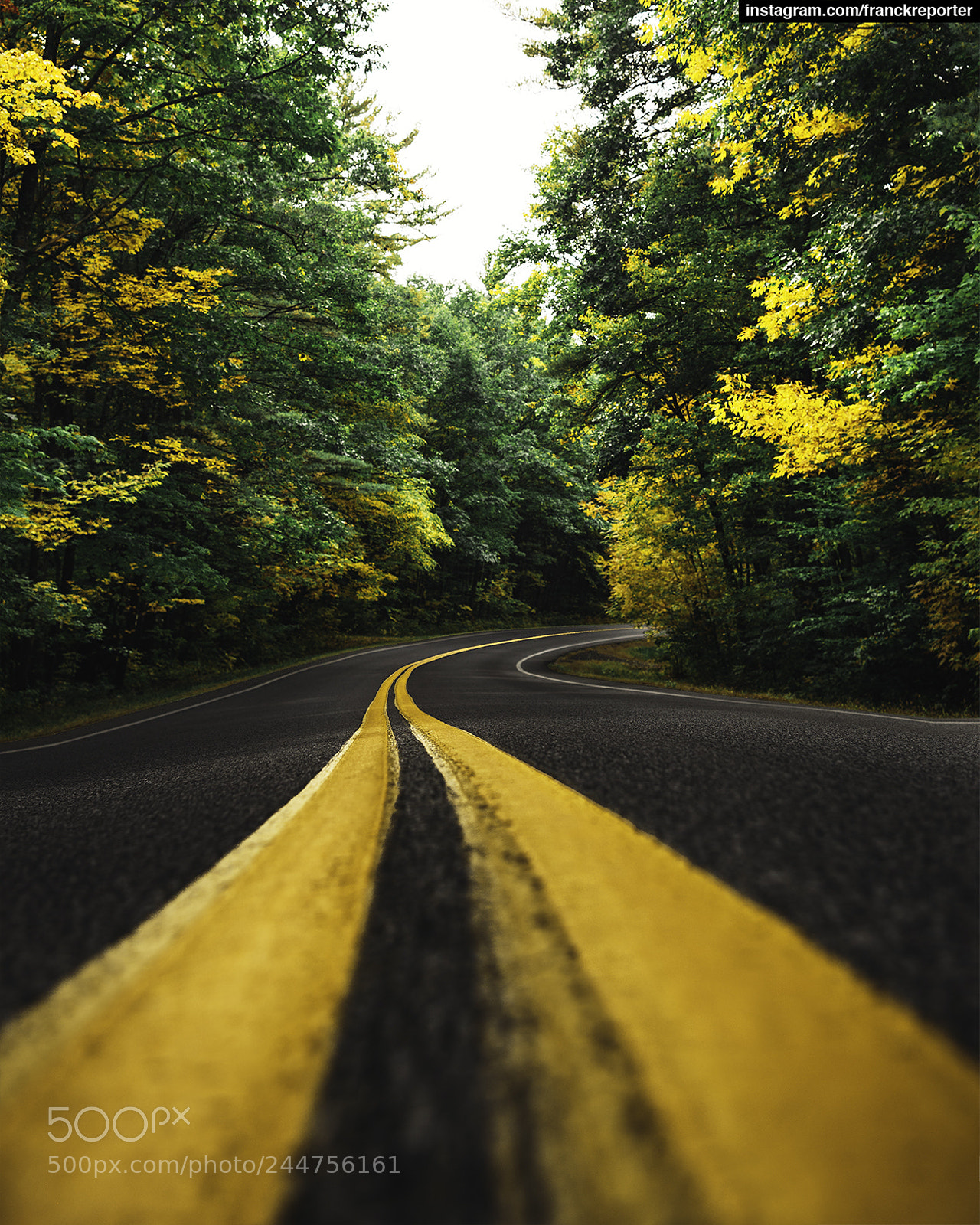 Nikon D800 sample photo. New england road photography