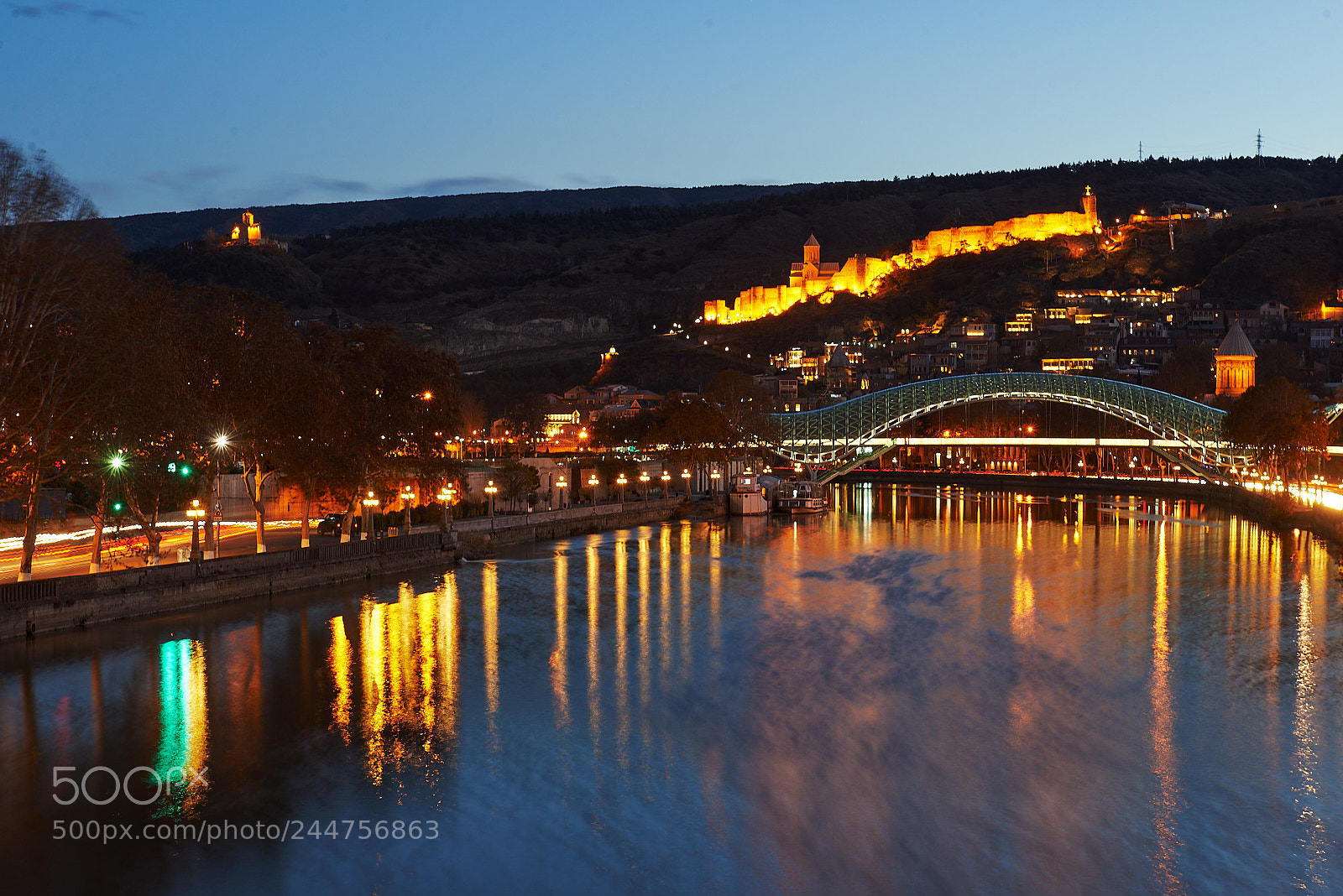 Nikon D600 sample photo. Kura river in tbilisi photography