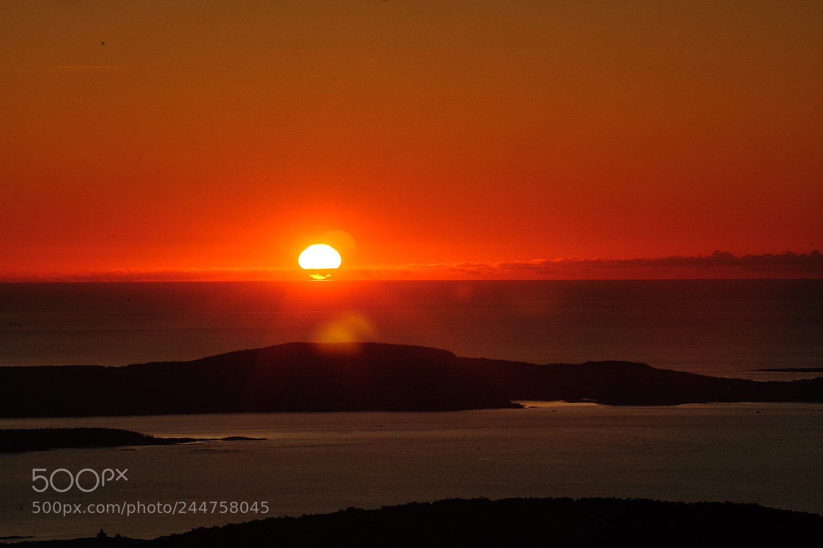 Nikon D3 sample photo. Sunrise at cadillac mountain photography