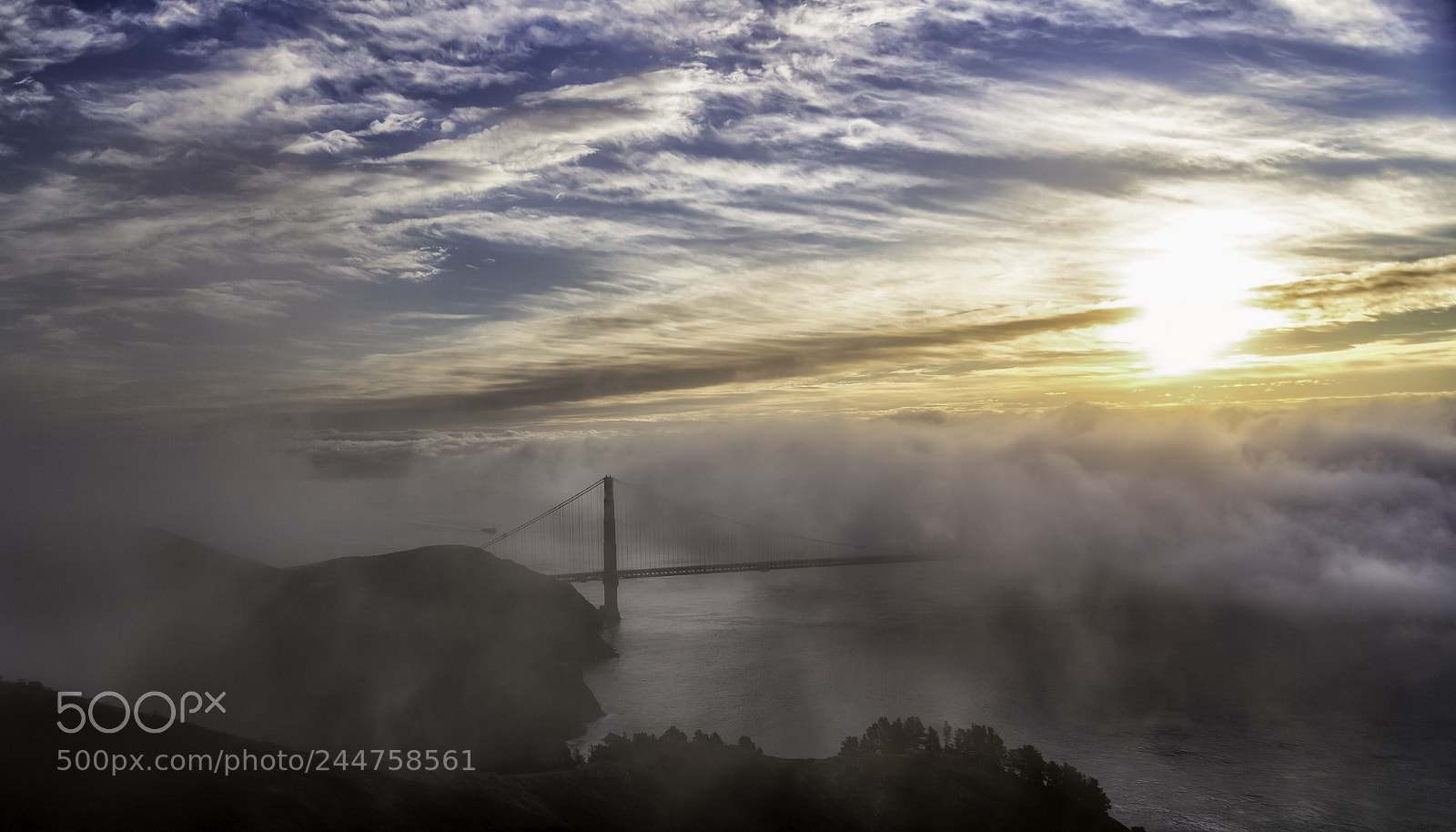 Nikon D600 sample photo. Golden gate sunrise photography