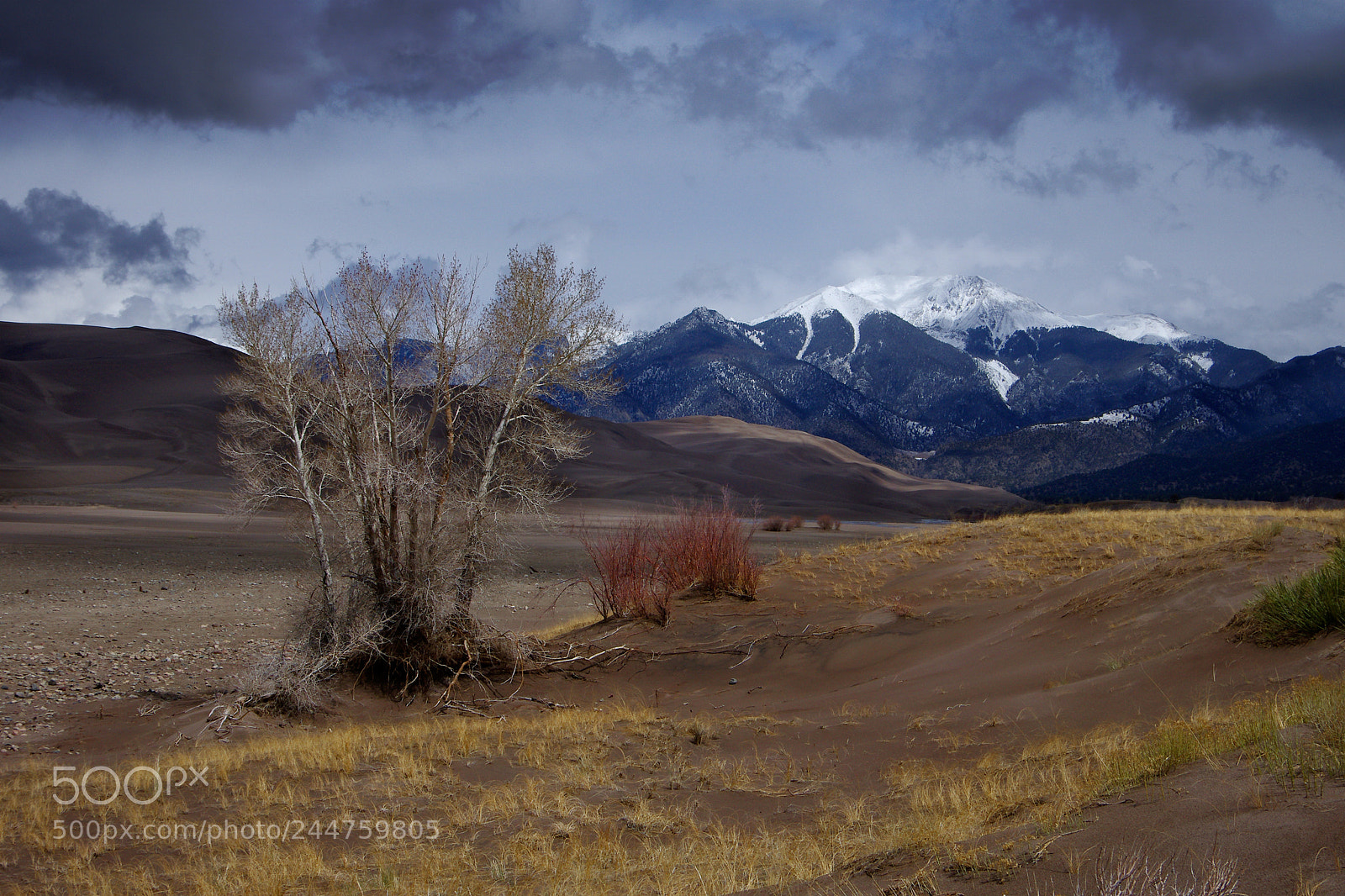 Pentax K-5 sample photo. Dunes and mountains photography