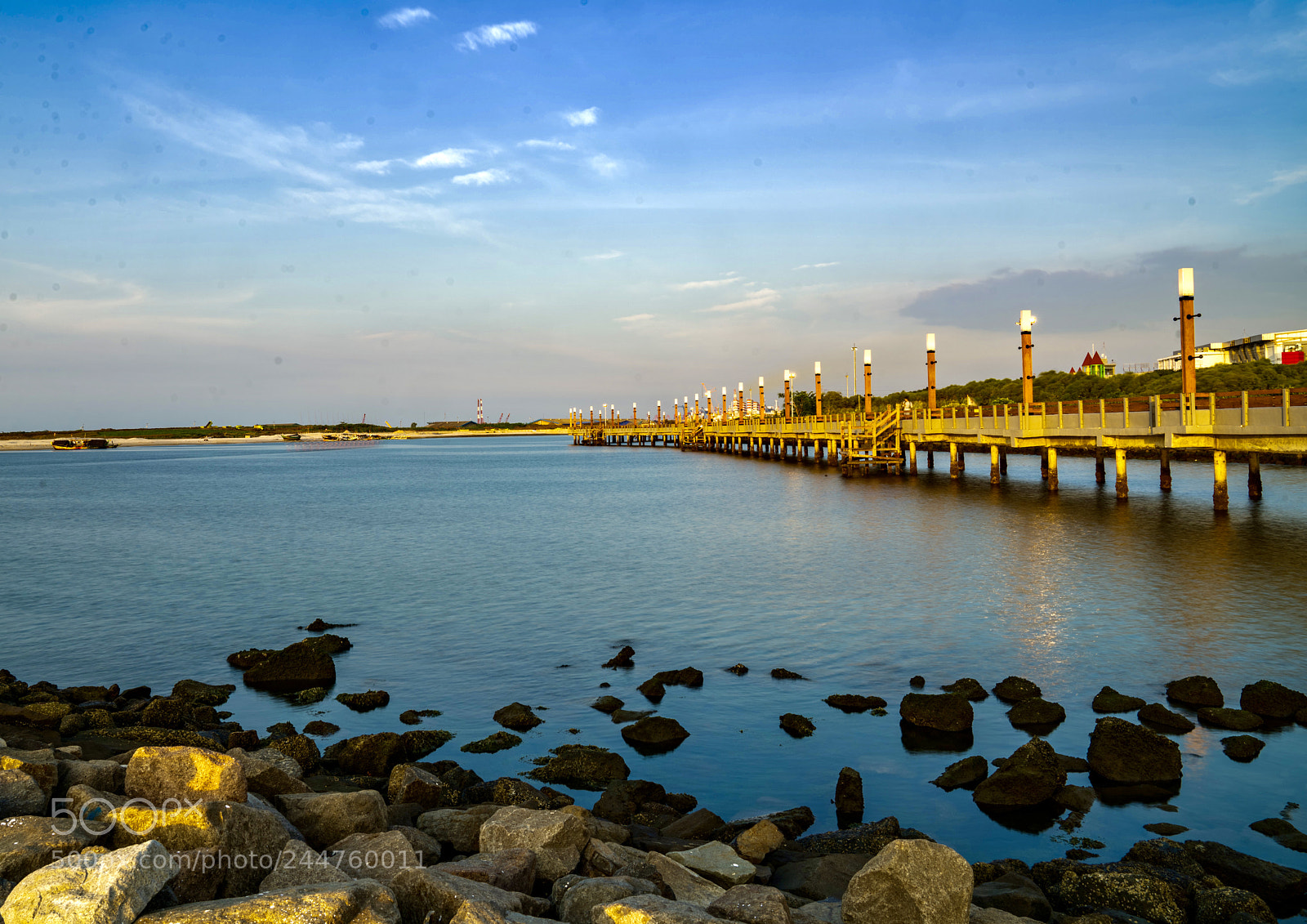 Sony a7R II sample photo. Ancol bridge when sunset photography