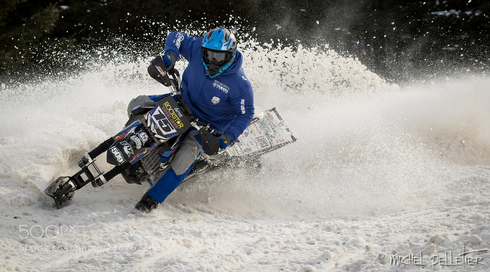 Canon EOS 7D Mark II sample photo. Snocross action photography