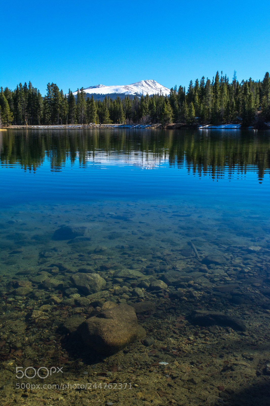 Nikon D7100 sample photo. Mountain over the reservoir photography