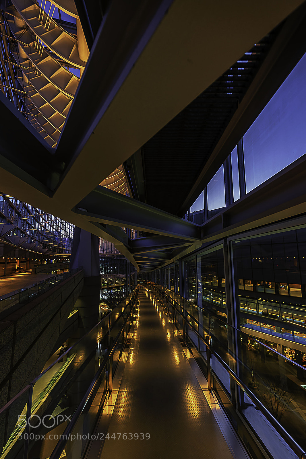 Fujifilm X-T2 sample photo. Tokyo international form walkway. photography