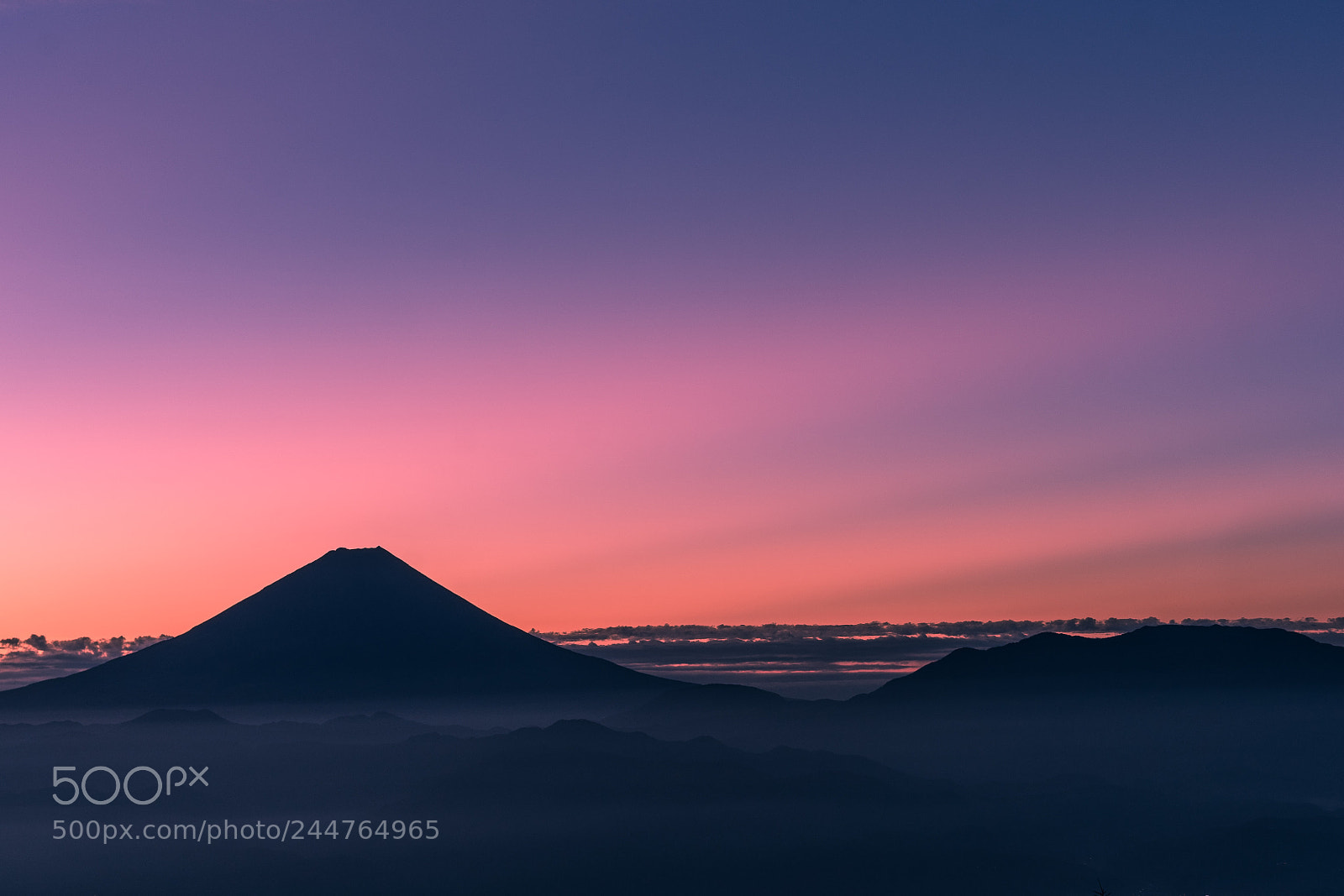 Sony a7 sample photo. Mt.fuji at dawn photography