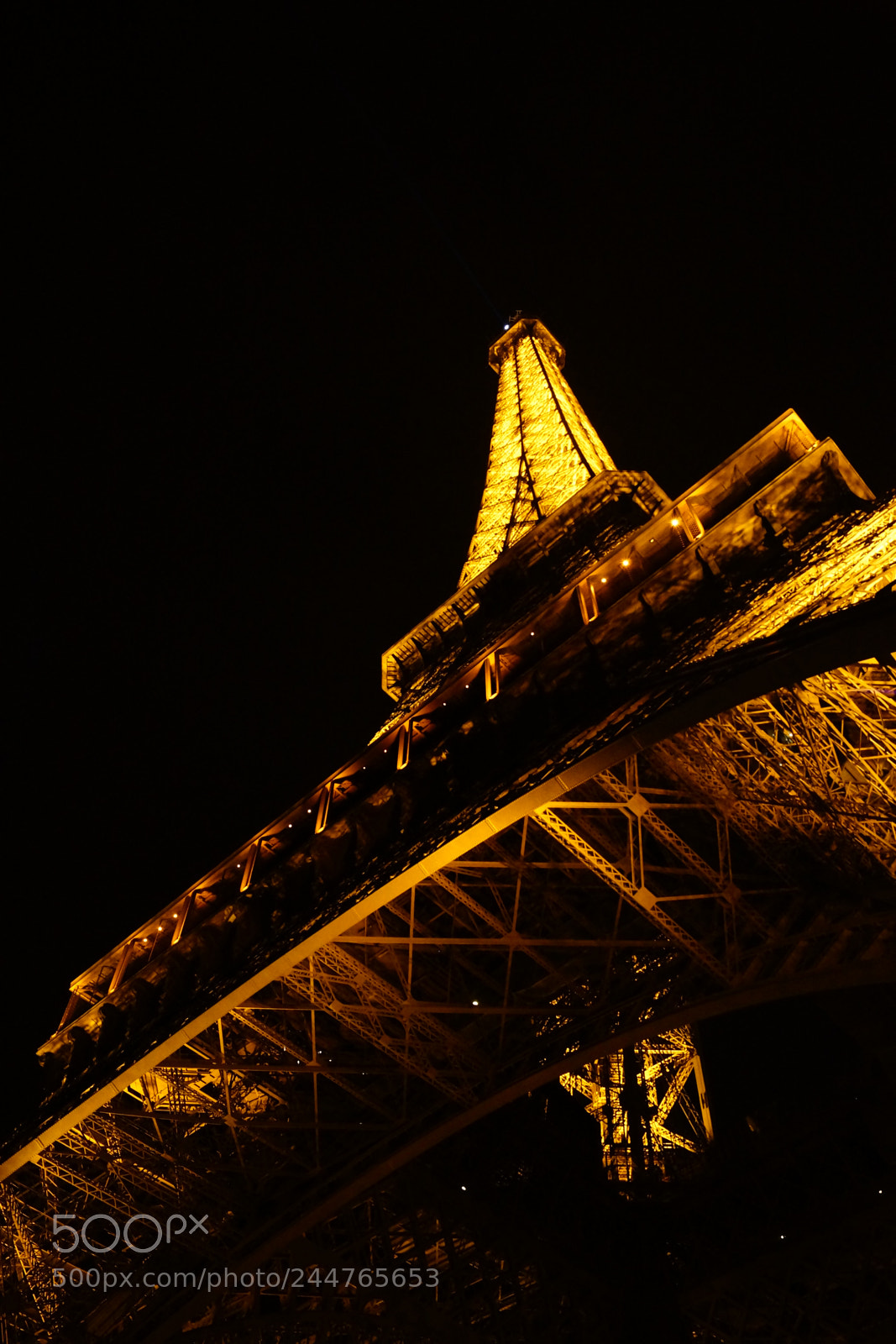 Sony SLT-A65 (SLT-A65V) sample photo. Eiffel tower at night photography