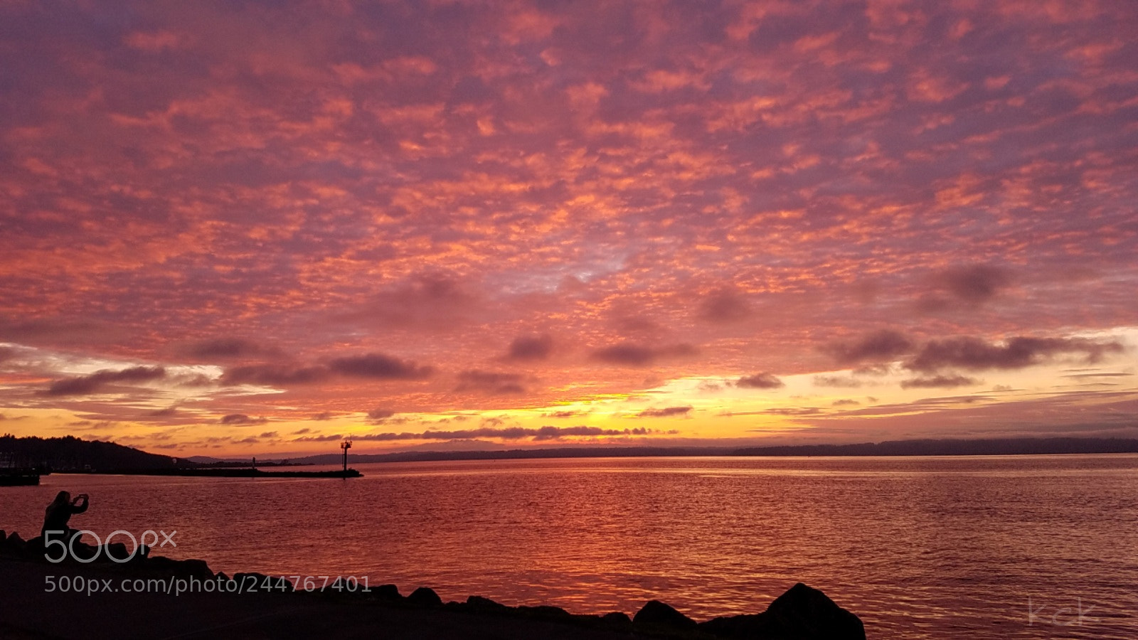 Samsung Galaxy S7 sample photo. Red sky at night. photography