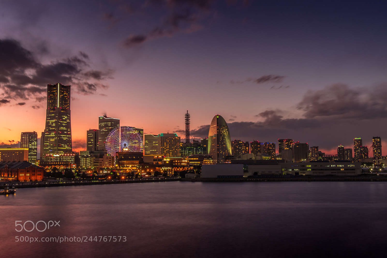 Fujifilm X-T1 sample photo. Yokahama,japan skyline photography
