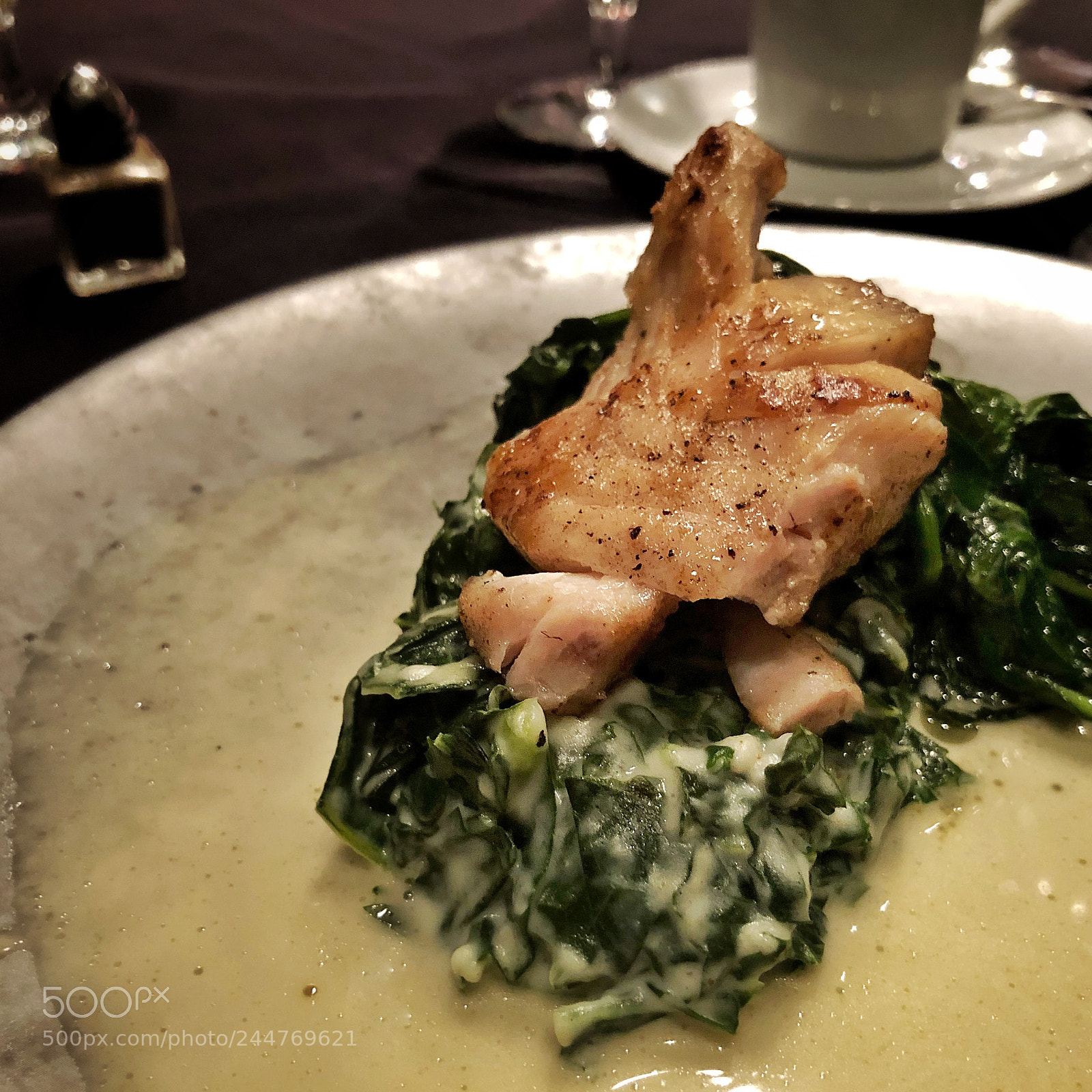 Apple iPhone X sample photo. Tilefish with collards and photography
