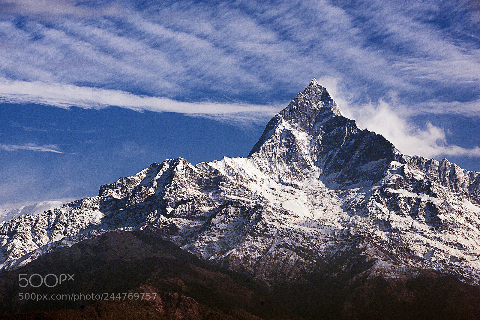 Nikon D700 sample photo. Machaphuchare in nepal photography