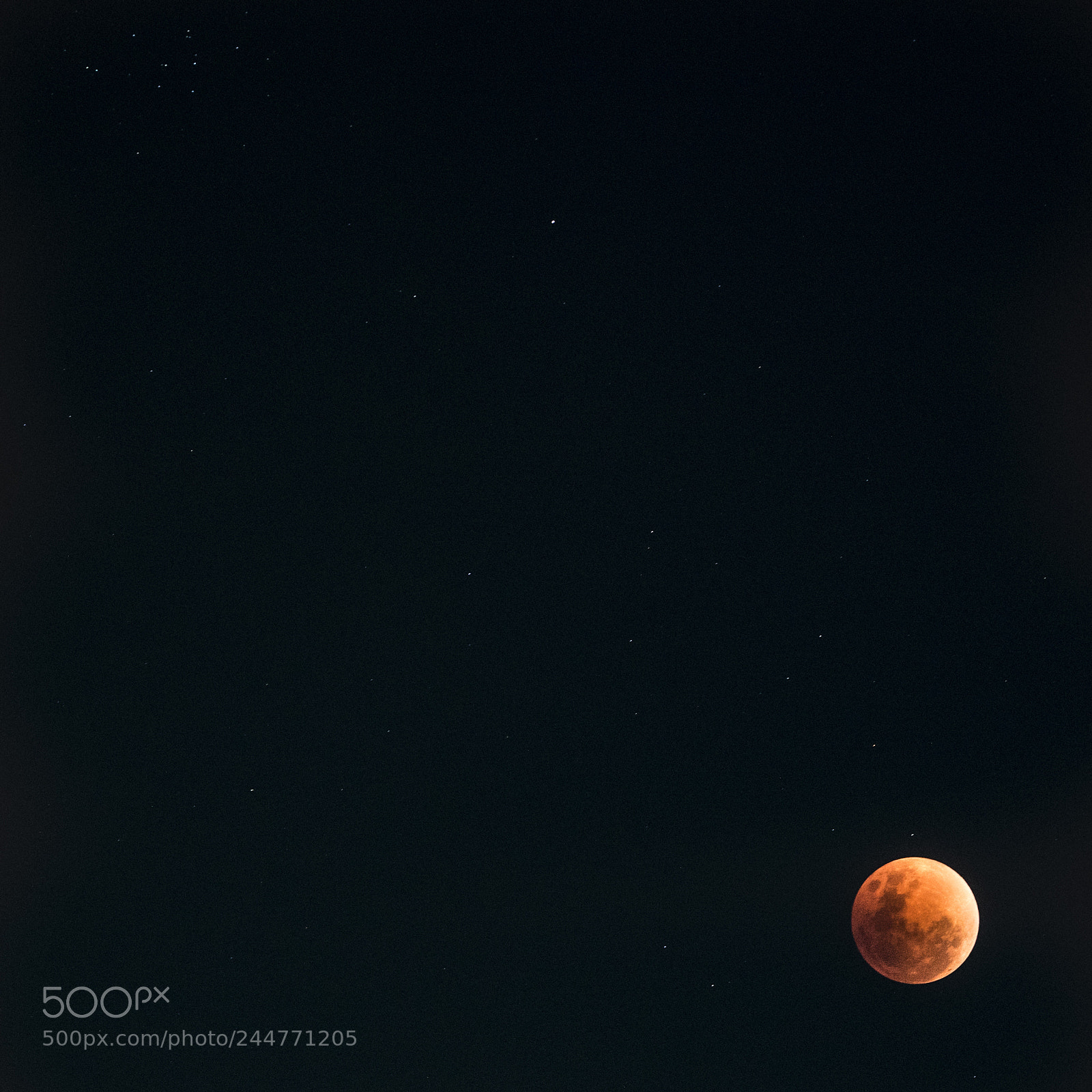 Sony a7 sample photo. Moon photography