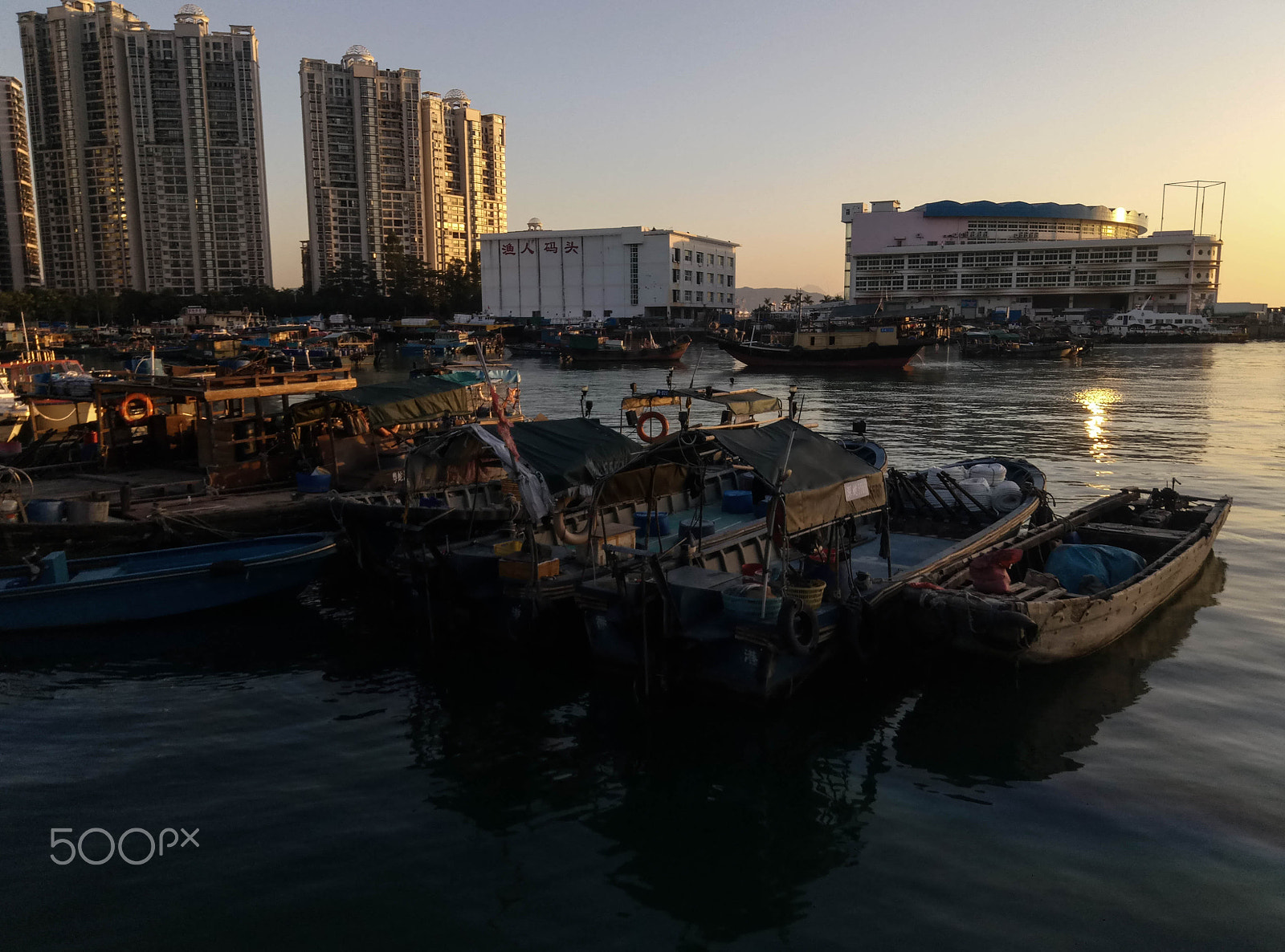 Meizu M3s sample photo. 黄昏下的渔人码头 photography