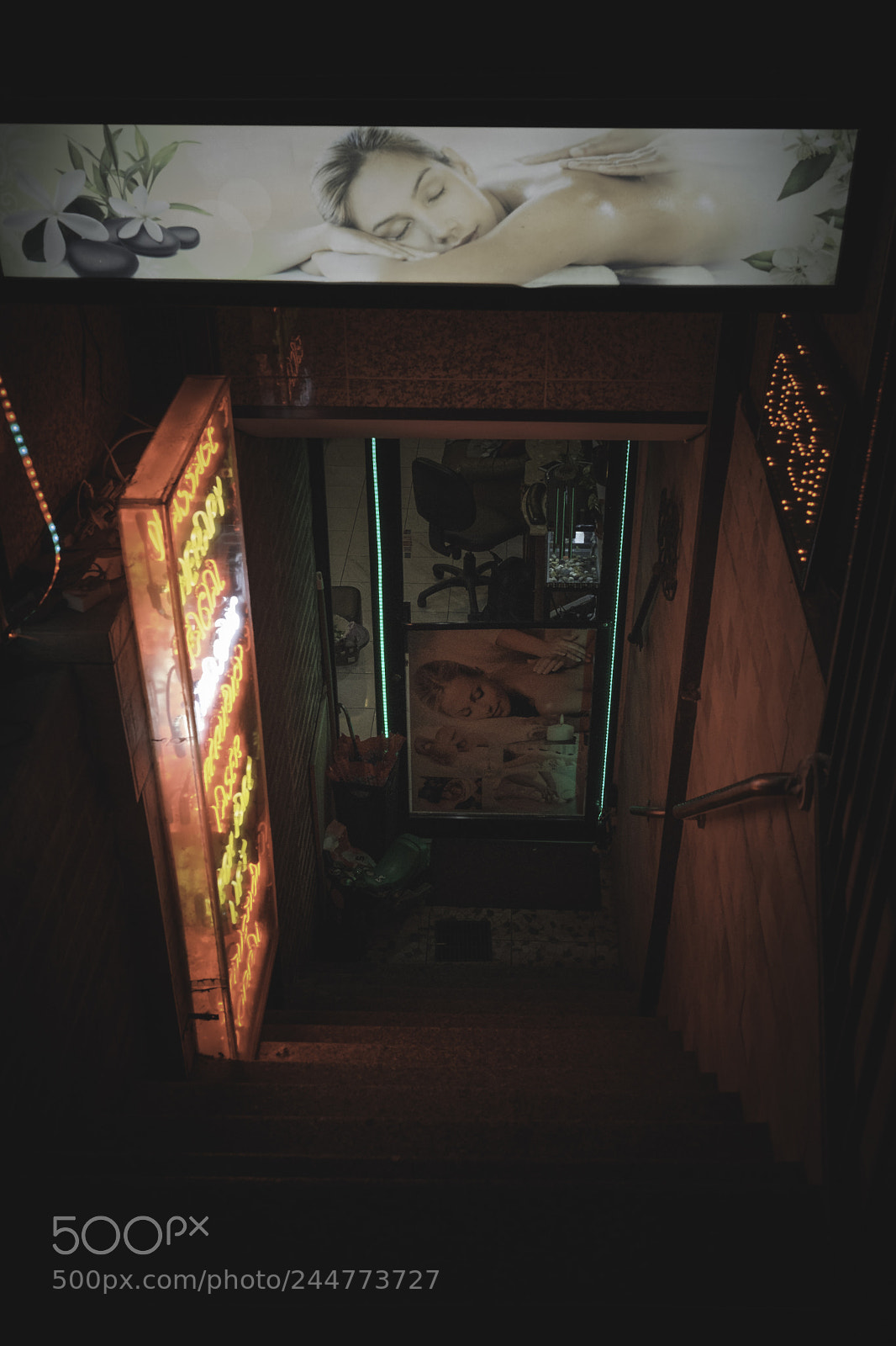 Fujifilm X-T2 sample photo. Neon massage photography