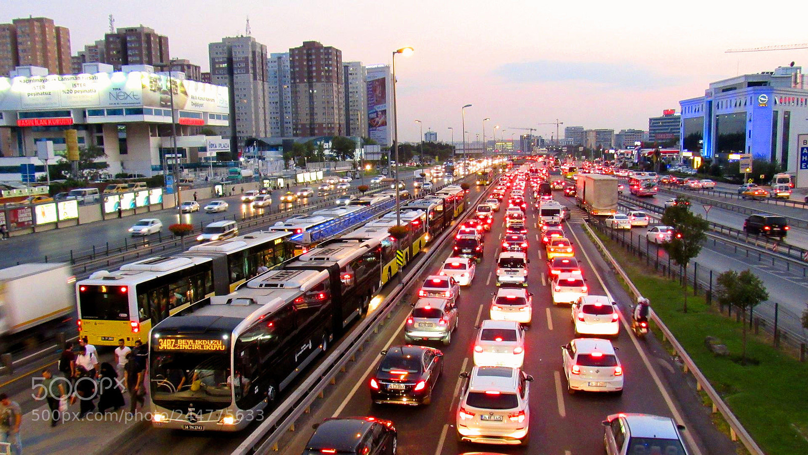 Canon PowerShot SX520 HS sample photo. Istanbul during the evening photography