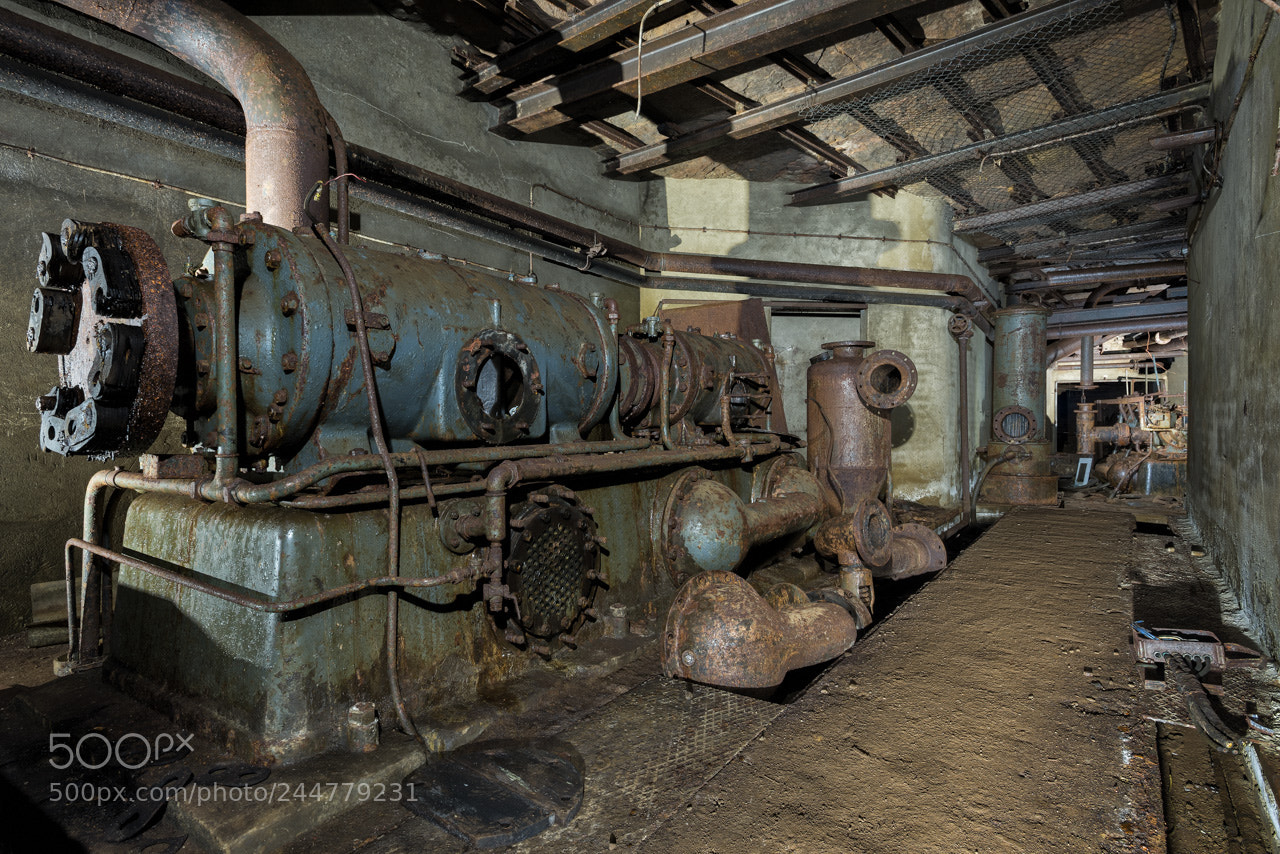 Nikon D600 sample photo. Underground compressor room photography