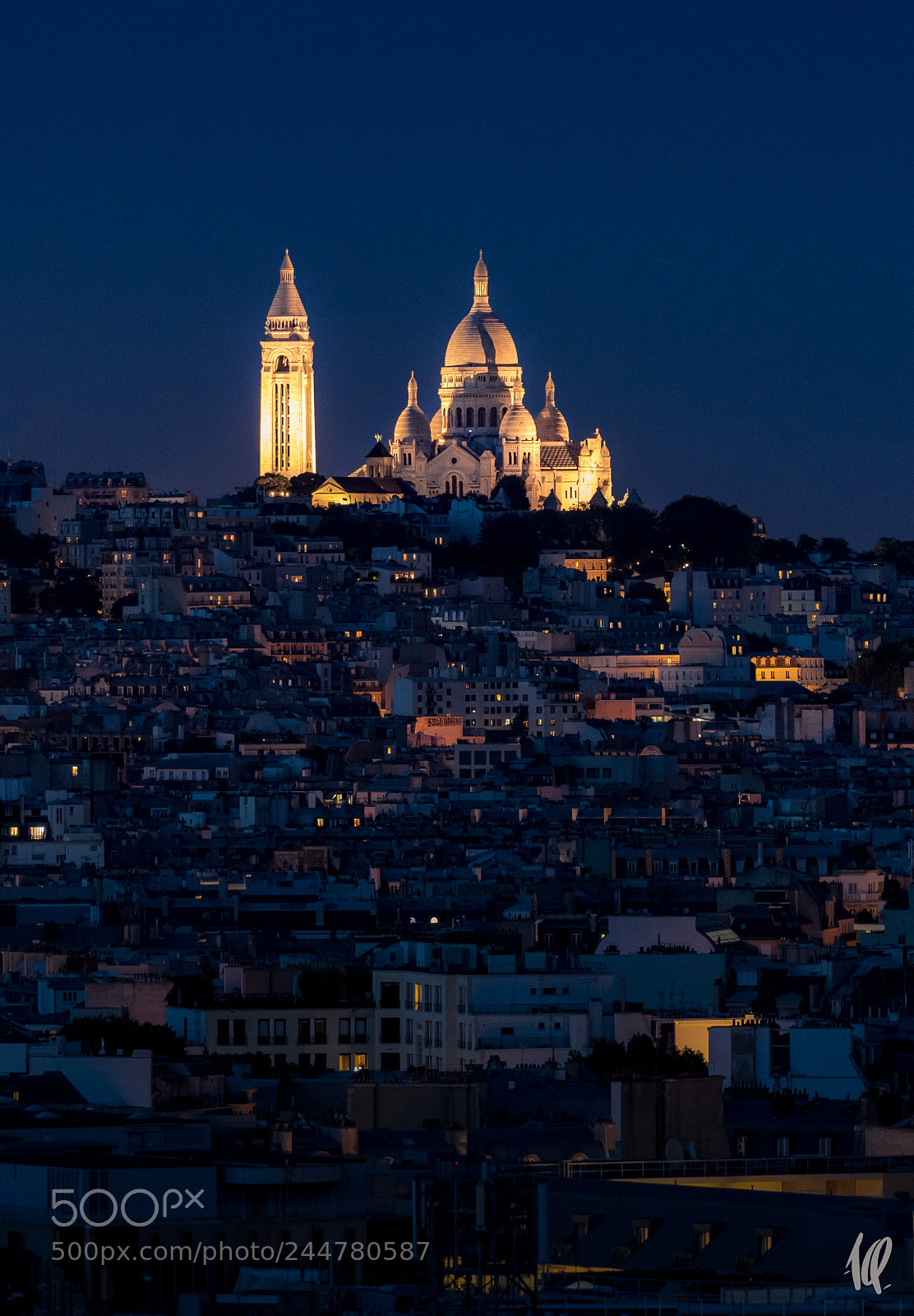 Nikon D5 sample photo. Sacre coeur at night photography