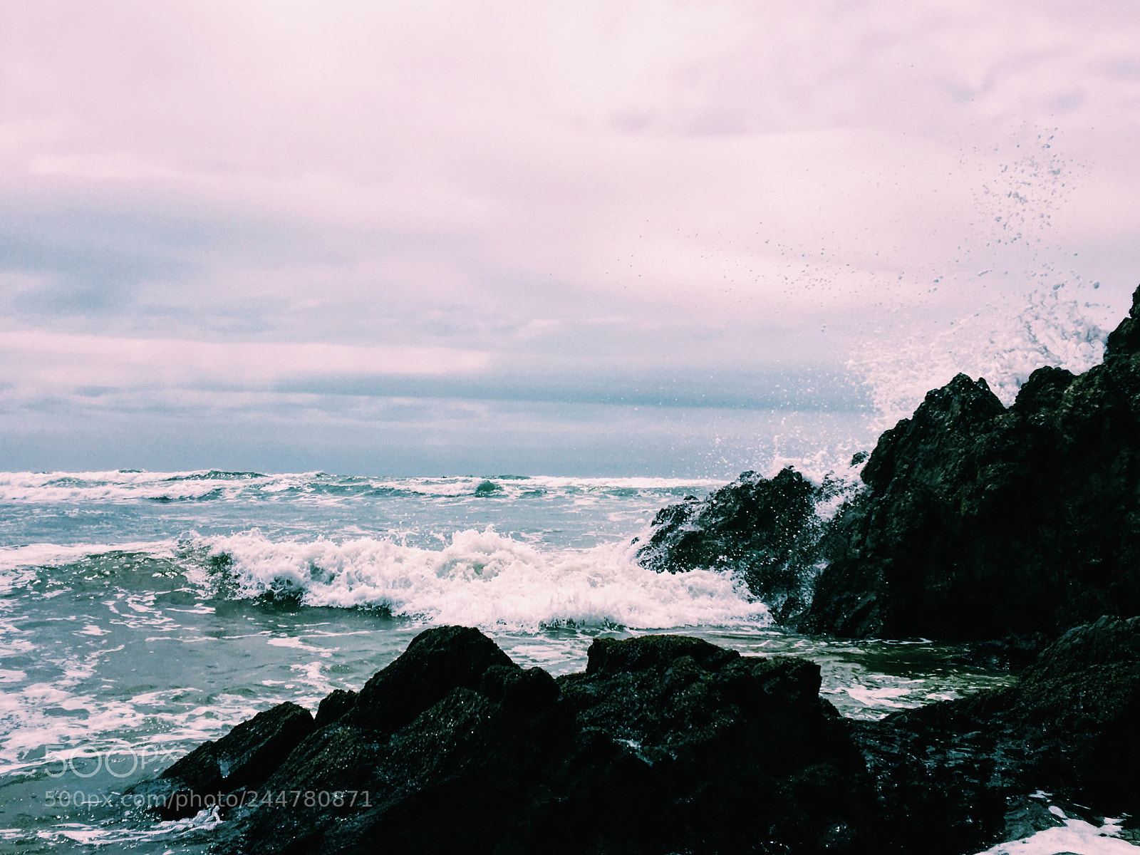 Apple iPhone 6s sample photo. Crashing waves photography
