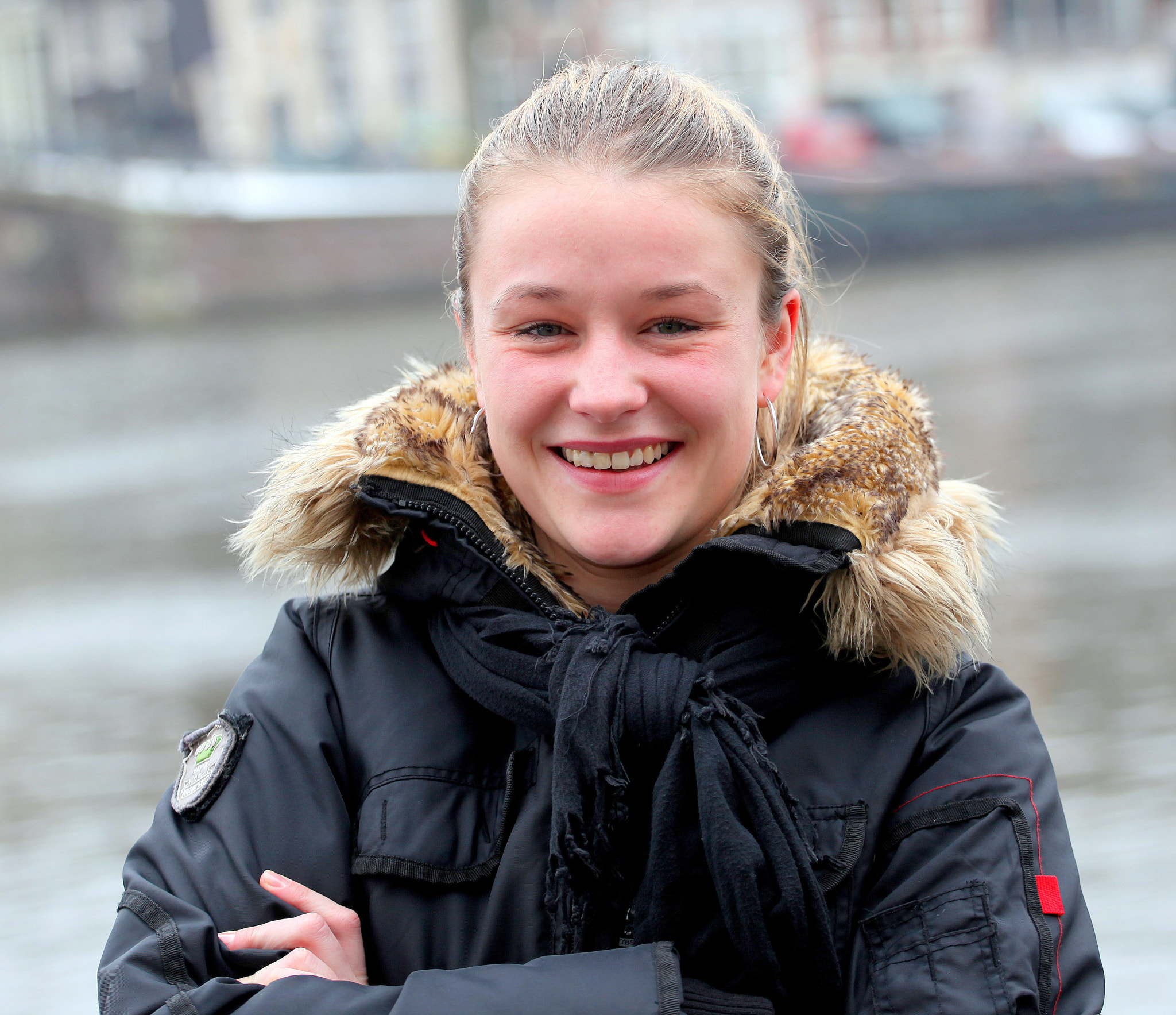 Canon EF 70-200mm F4L USM sample photo. Amsterdam female secretary. photography