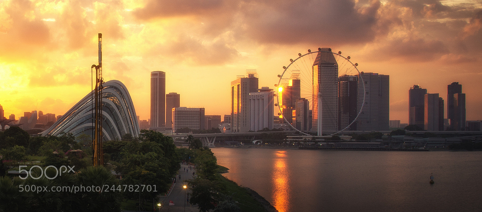 Nikon D610 sample photo. Sun set in singapore photography