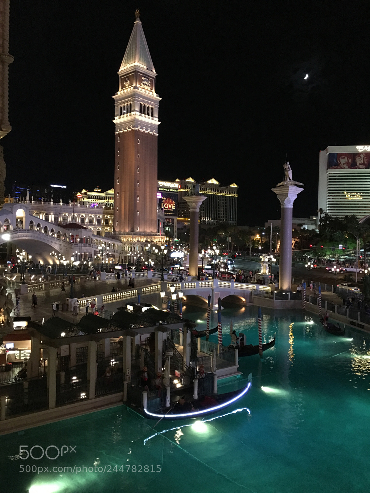 Apple iPhone 6s sample photo. Las vegas at night photography