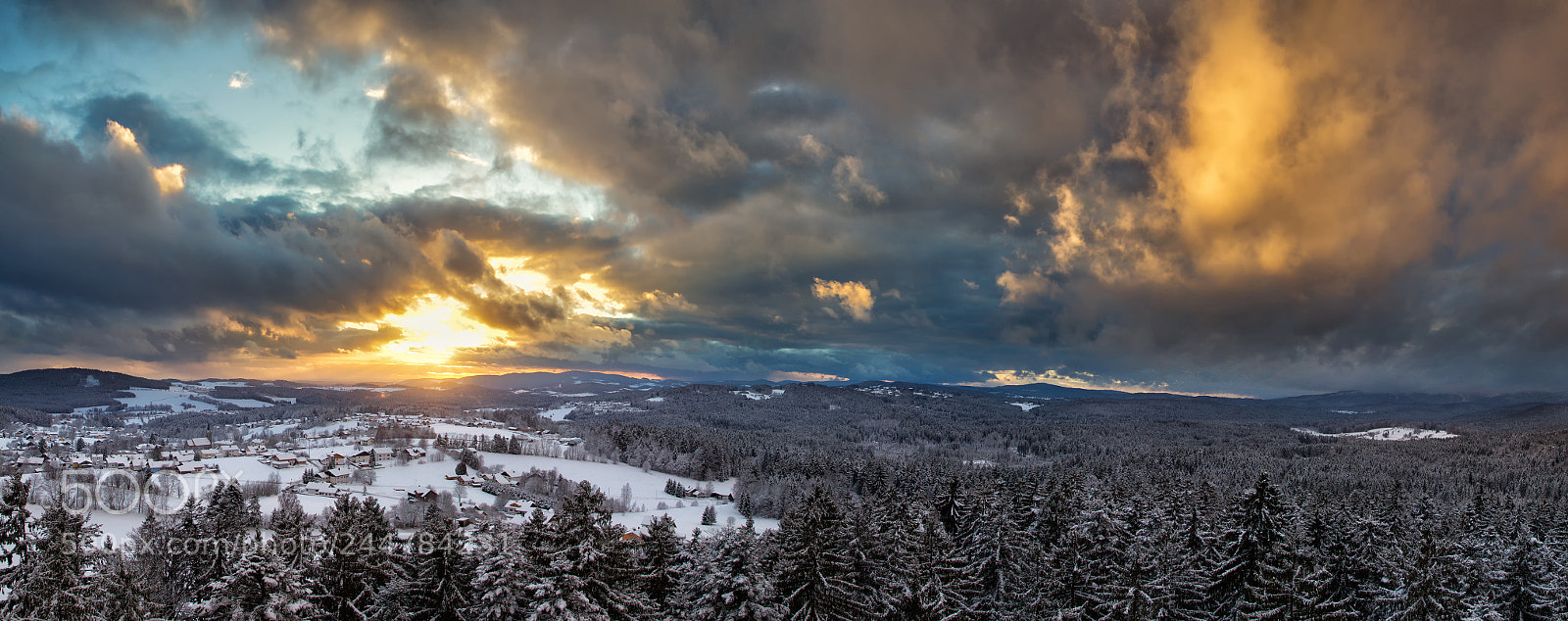 Canon EOS-1D Mark IV sample photo. Sunset in the bavarian photography
