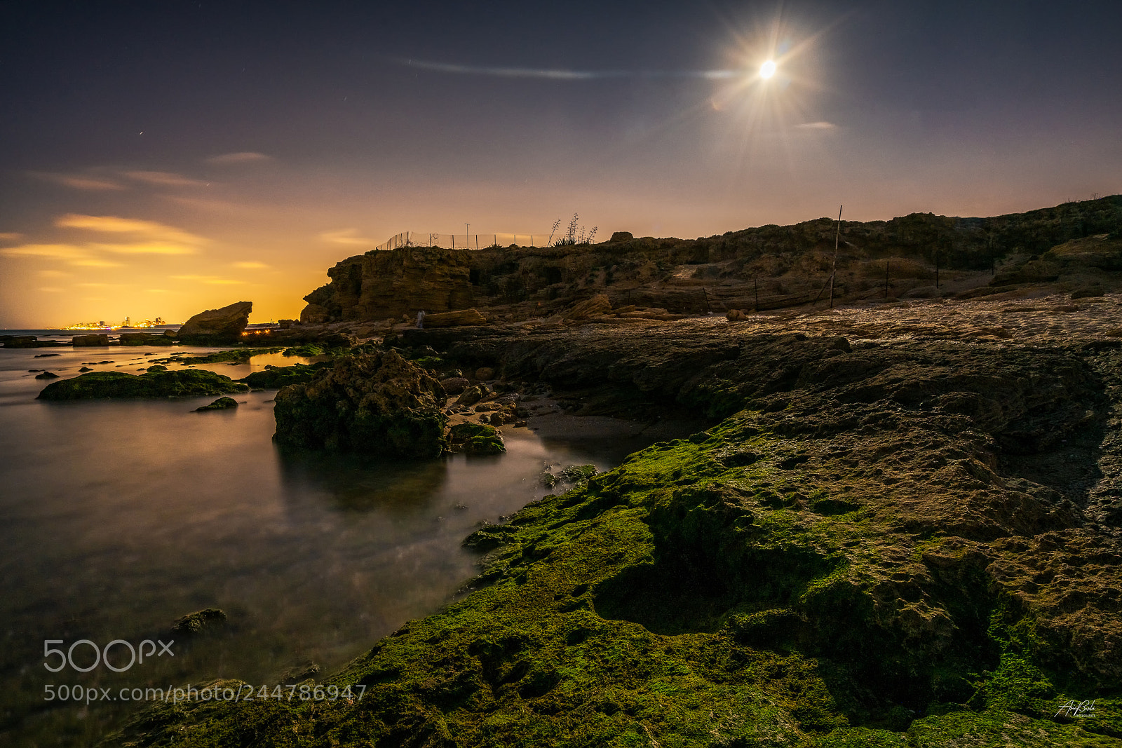 Sony a7R II sample photo. Moon shine photography