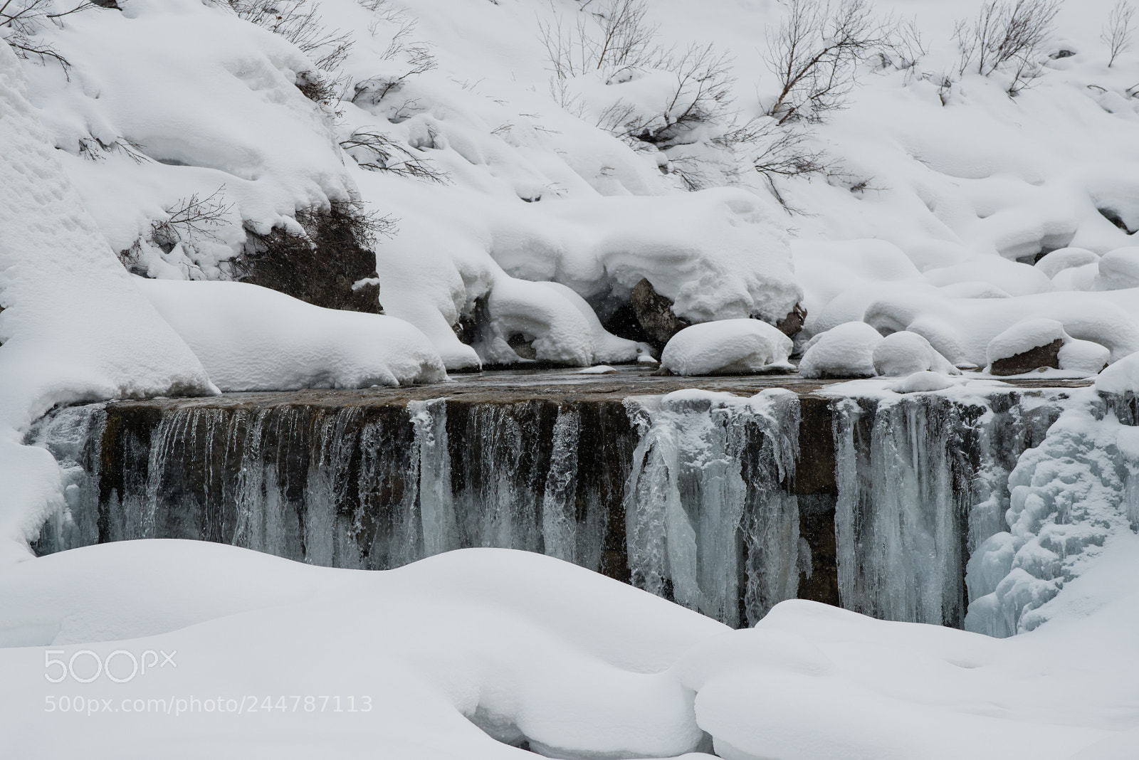 Nikon D800 sample photo. Frozen waterfall photography
