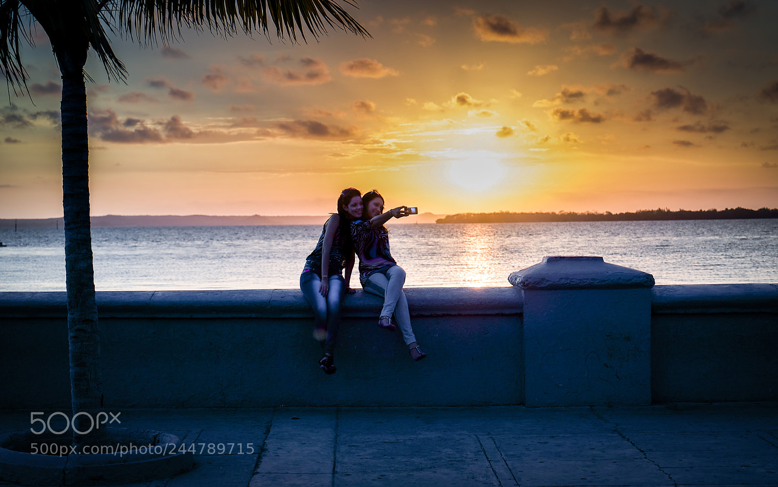 Sony a7S sample photo. Sunset selfie photography