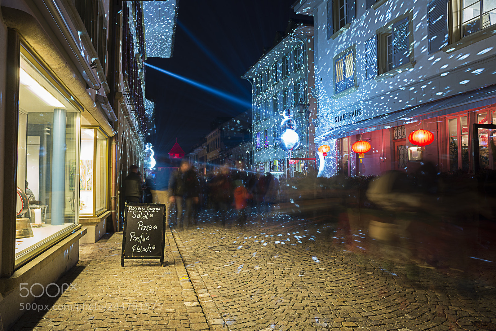 Nikon D800 sample photo. Morat light festival 2018,switzerland photography