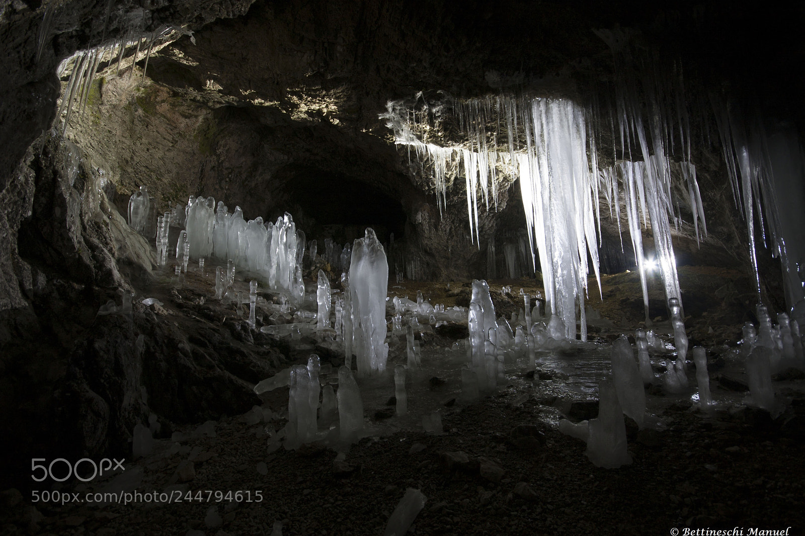 Canon EOS 40D sample photo. Frozen cave photography
