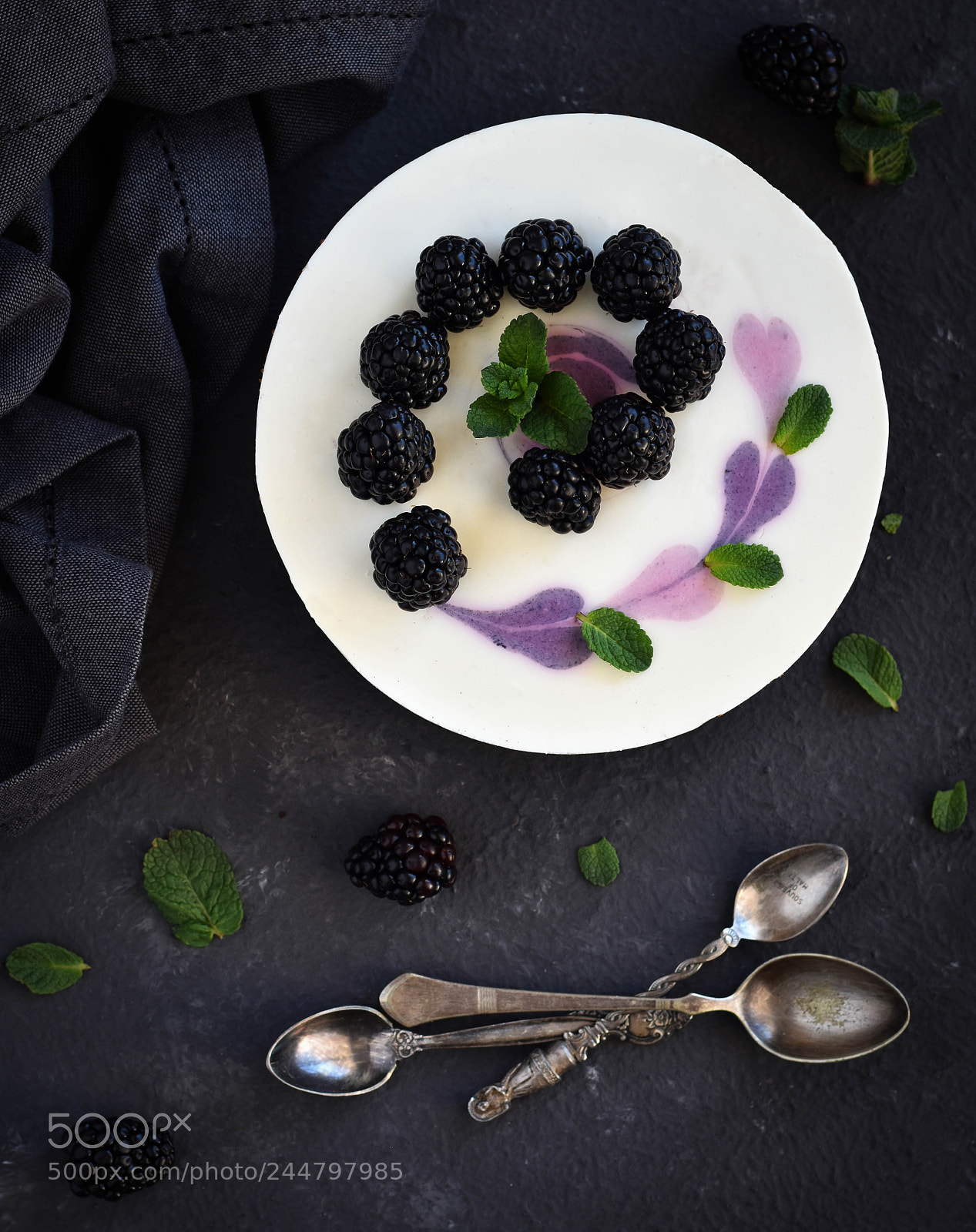 Nikon D5600 sample photo. Blackberry quark cake photography