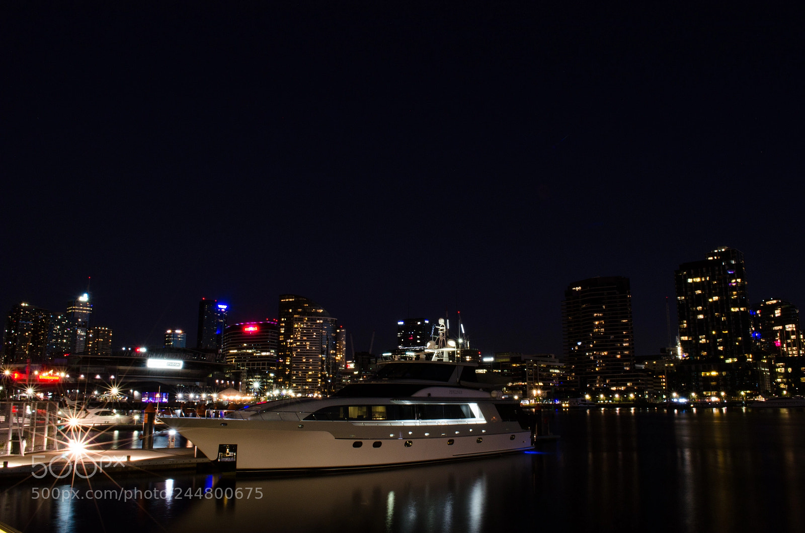 Nikon D5100 sample photo. Moored super yacht photography