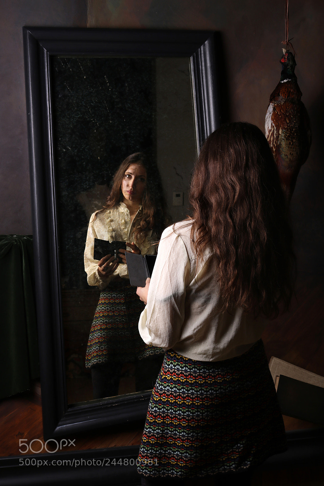 Canon EOS 750D (EOS Rebel T6i / EOS Kiss X8i) sample photo. Lady in the mirror photography