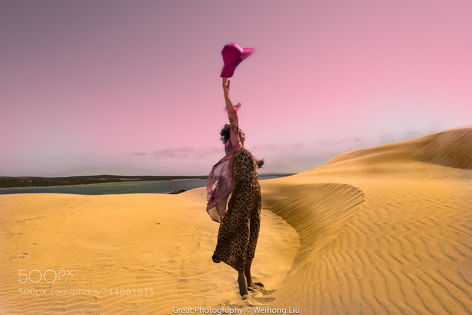 Nikon D810 sample photo. Lady in sand dunes photography