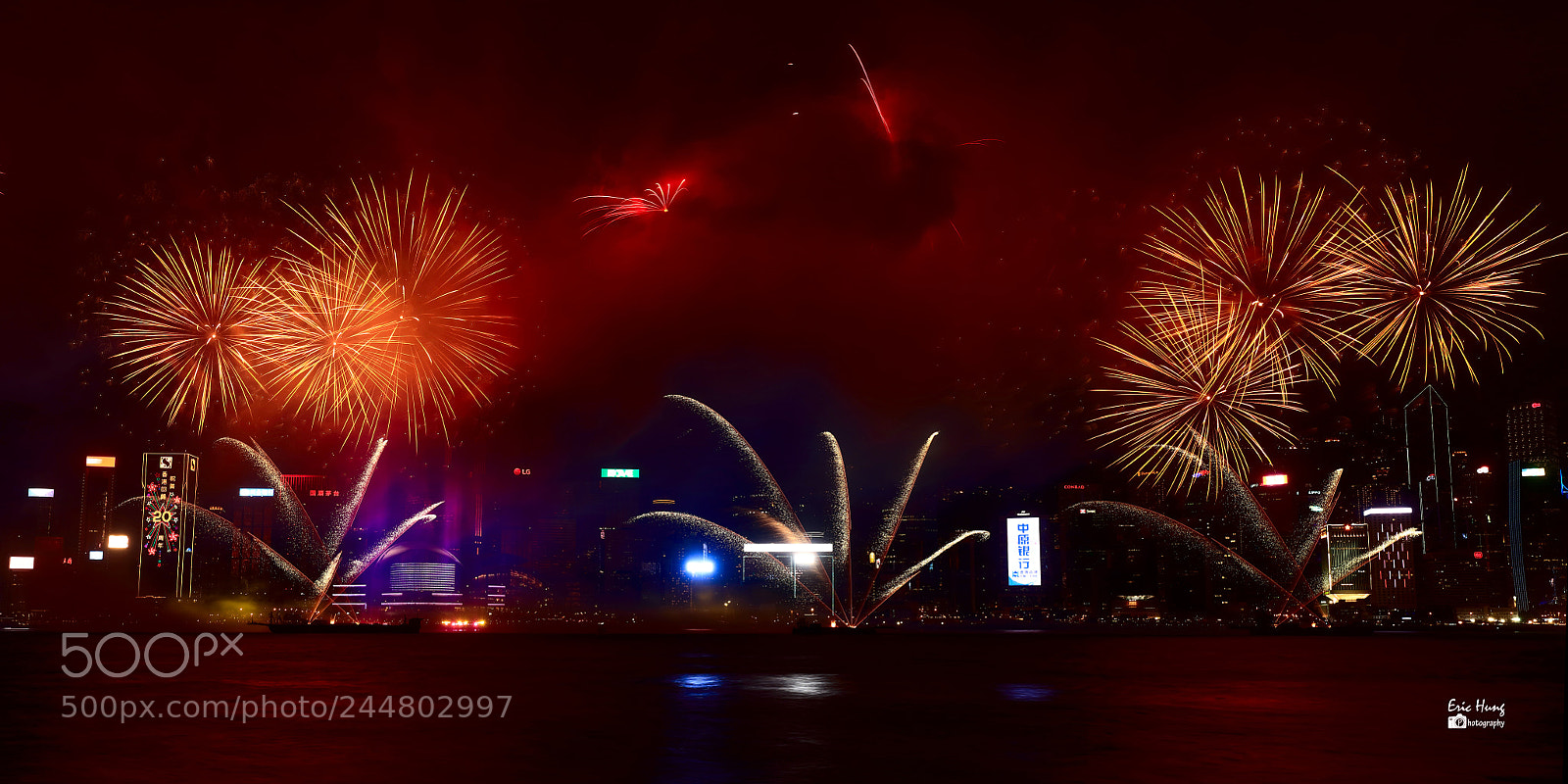 Canon EOS 5DS sample photo. Firework in hong kong photography