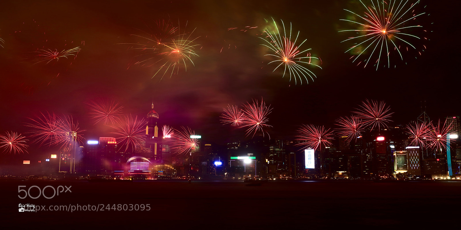 Canon EOS 5DS sample photo. Firework in hong kong photography