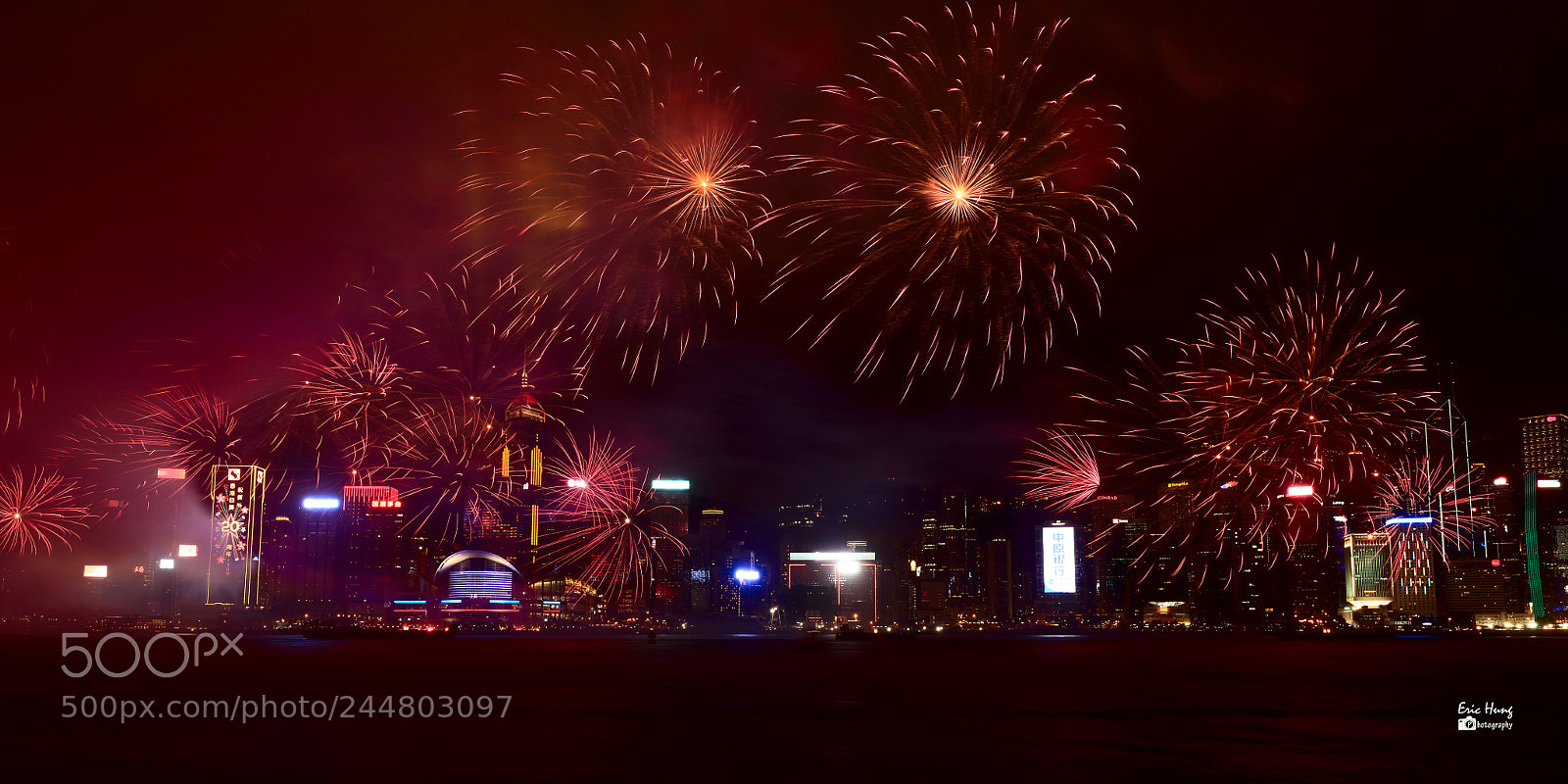 Canon EOS 5DS sample photo. Firework in hong kong photography