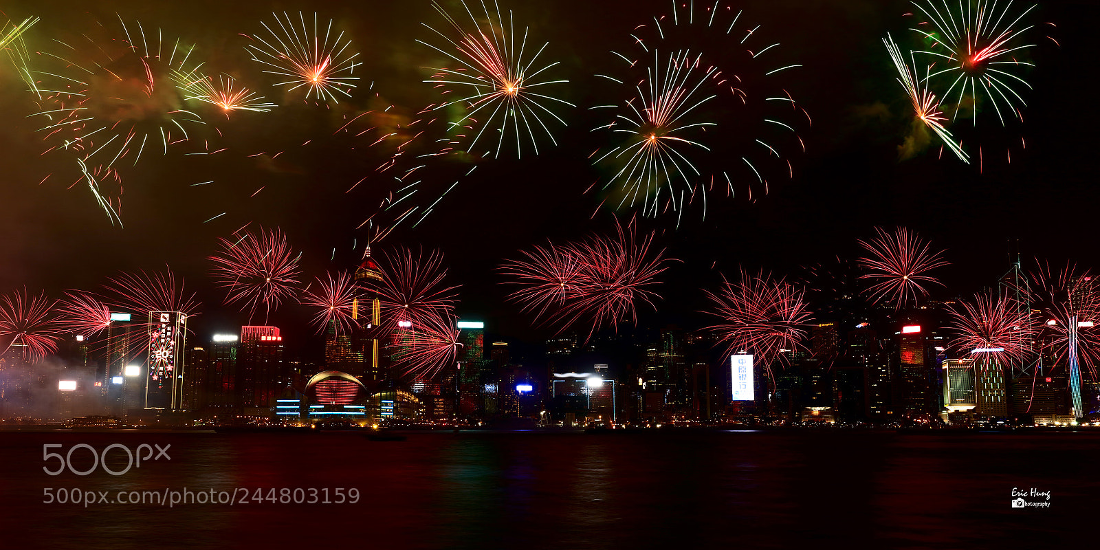 Canon EOS 5DS sample photo. Firework in hong kong photography