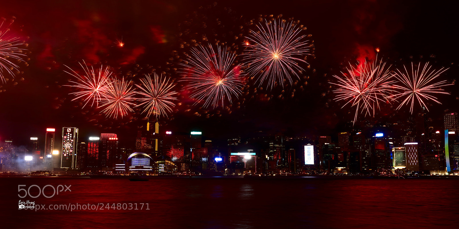 Canon EOS 5DS sample photo. Firework in hong kong photography