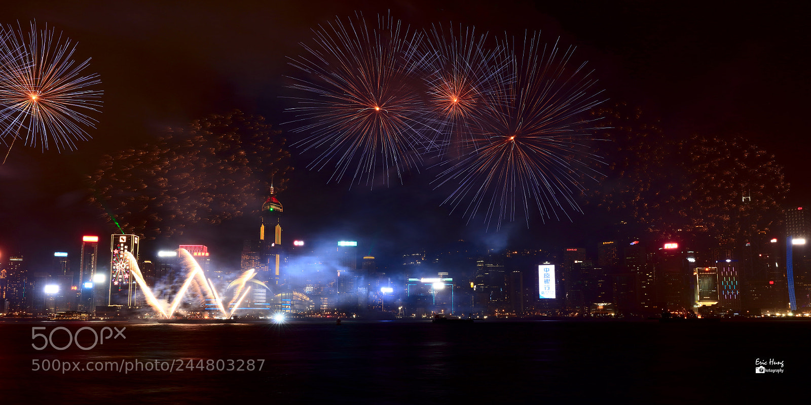 Canon EOS 5DS sample photo. Firework in hong kong photography