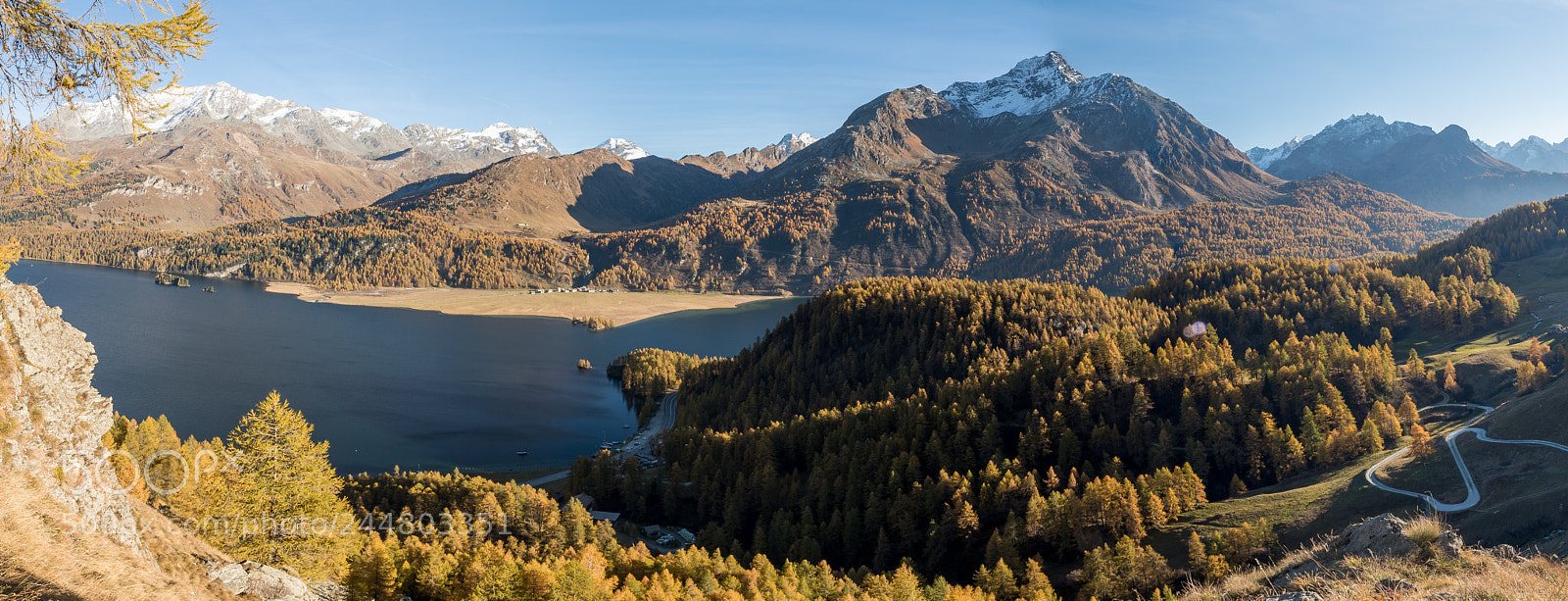 Nikon D810 sample photo. Pano over the silsersee photography