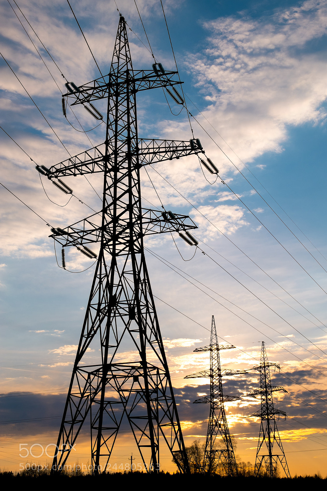 Fujifilm X-M1 sample photo. Powerlines photography