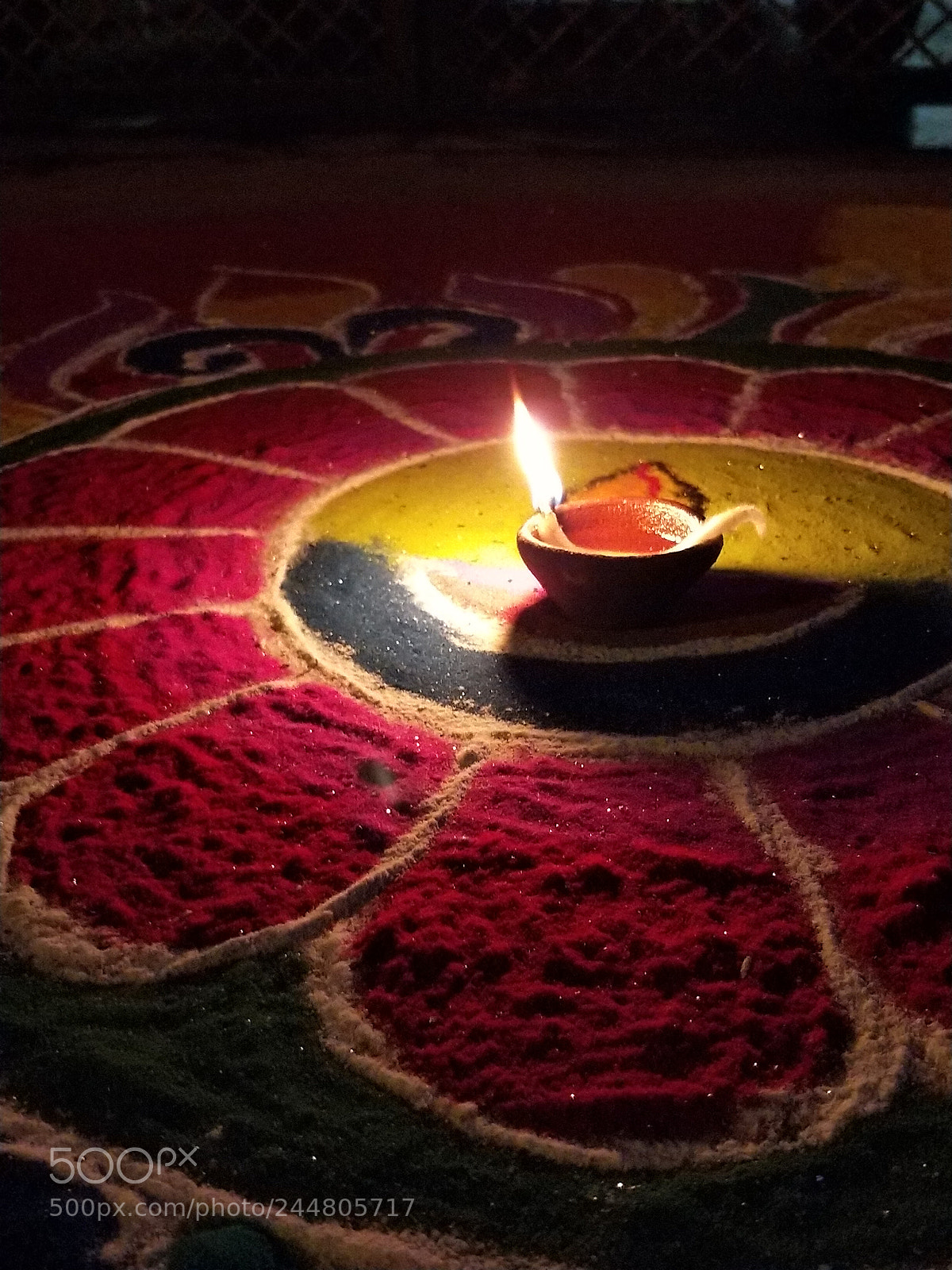 OnePlus 5 sample photo. Diya spreading light photography