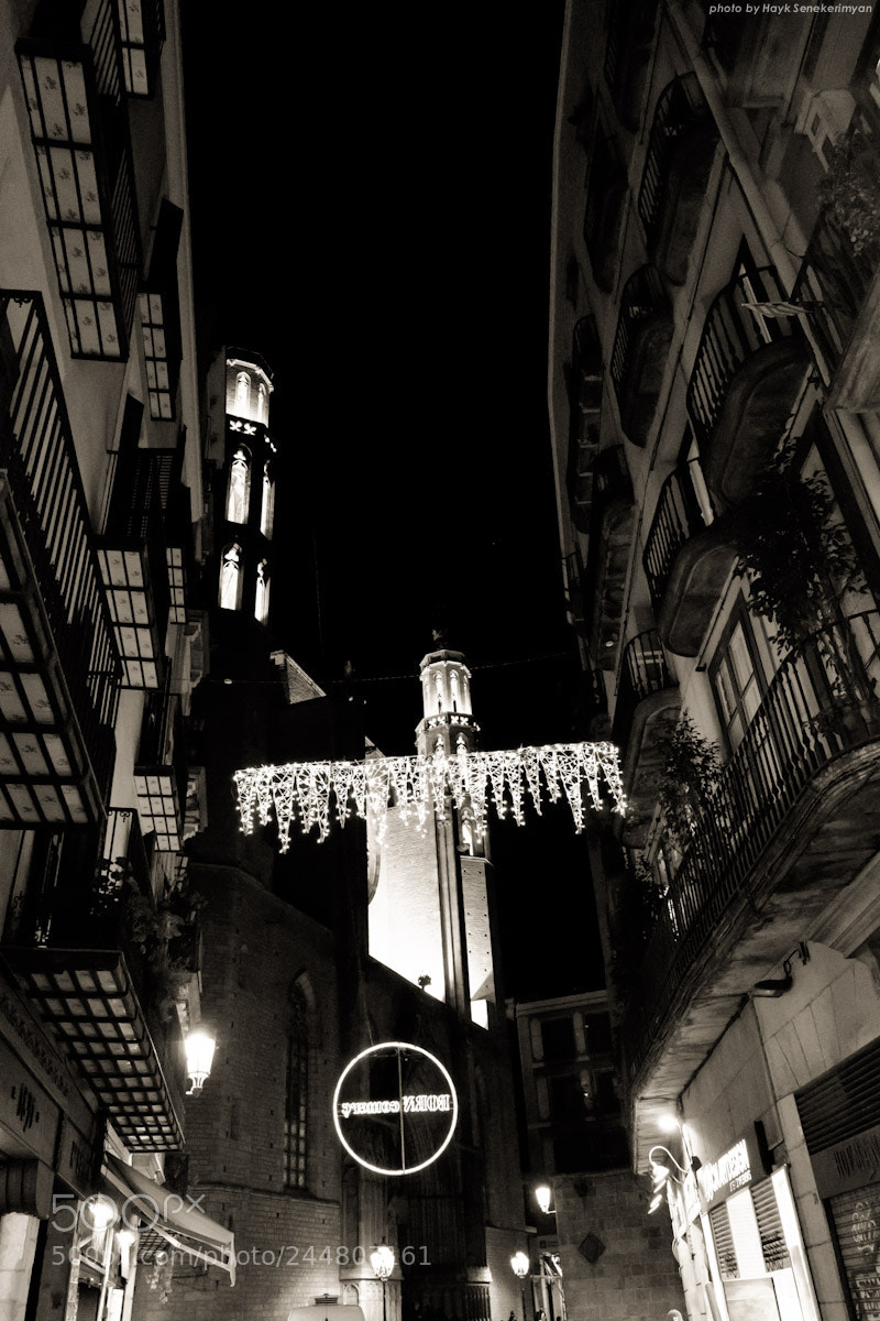 Fujifilm X-T10 sample photo. Night lights and balconies. photography
