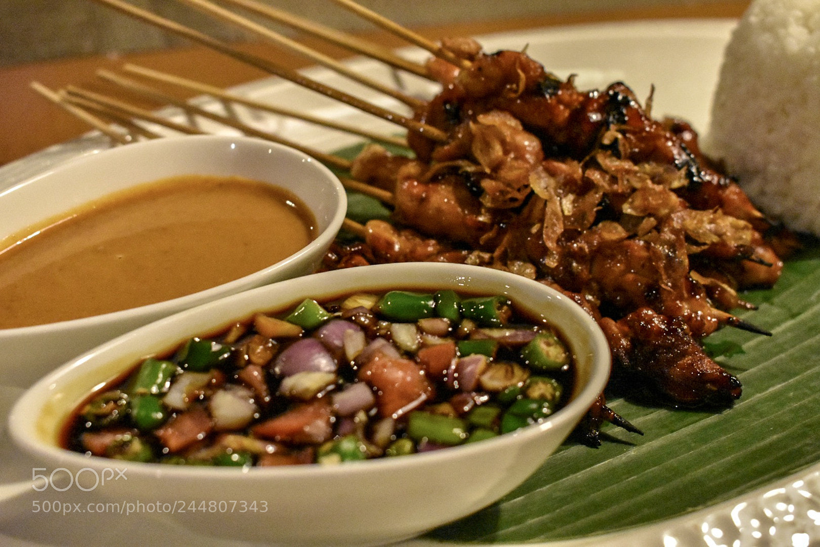 Nikon D3400 sample photo. Chicken satay in jakarta photography