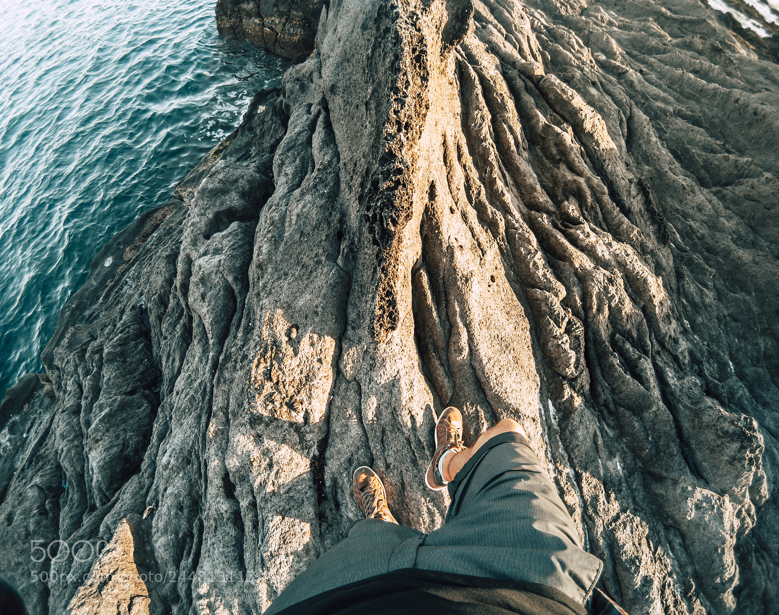 GoPro Hero5 Black sample photo. Walking on rocky shore photography