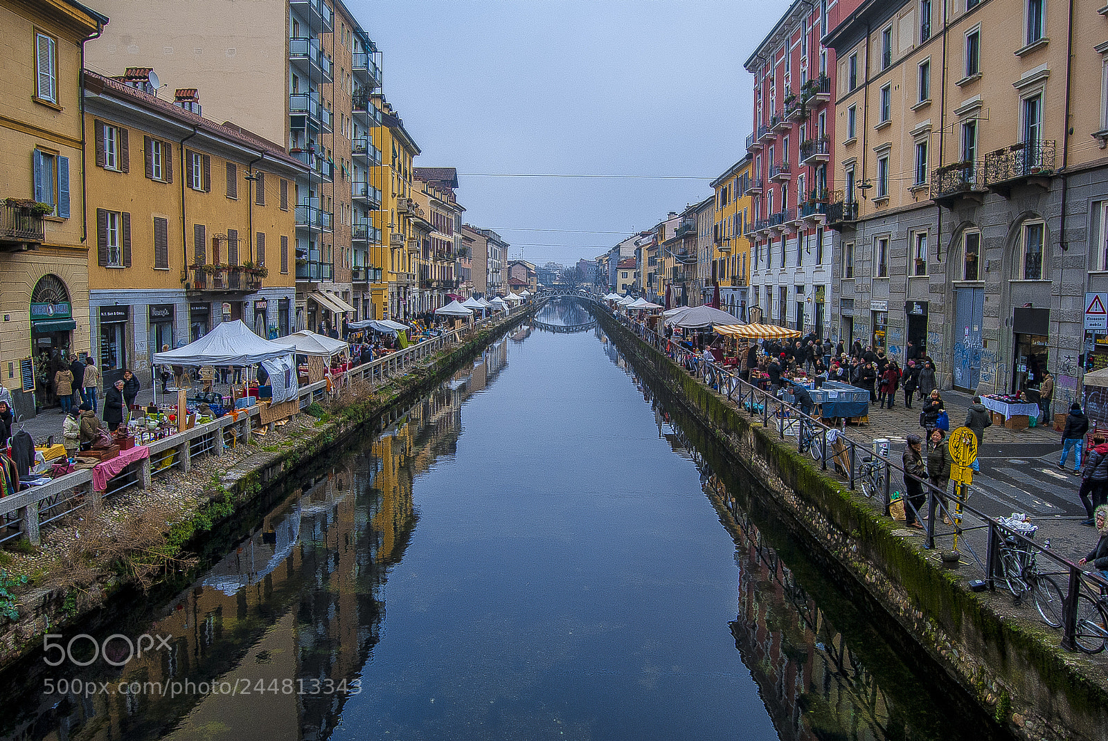 Nikon D3000 sample photo. Naviglio grande photography