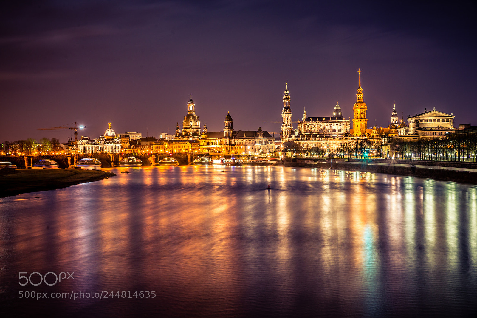 Nikon D800 sample photo. Dresden-night photography